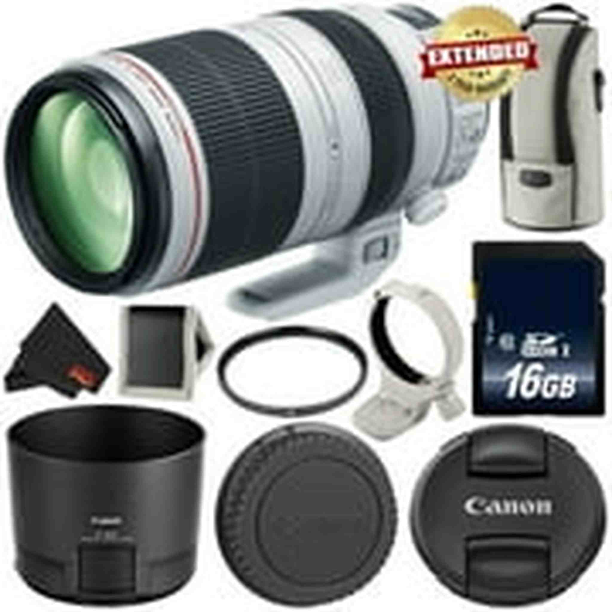 Canon EF 100-400mm f/4.5-5.6L is II USM Lens International Version 9524B002 - Essential Bundle Canon