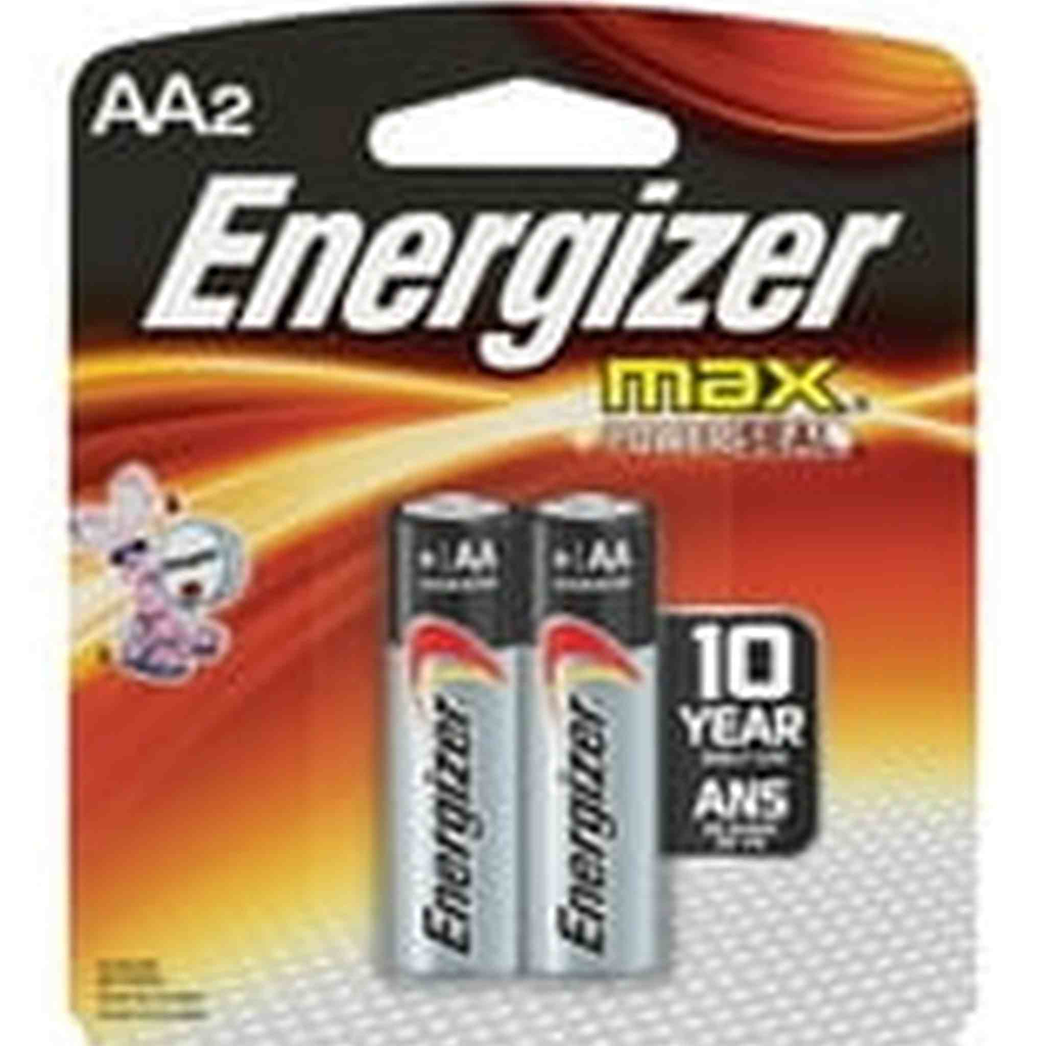 Energizer AA Size Alkaline General Purpose Battery, AA - Alkaline - 1.5 V DC Energizer