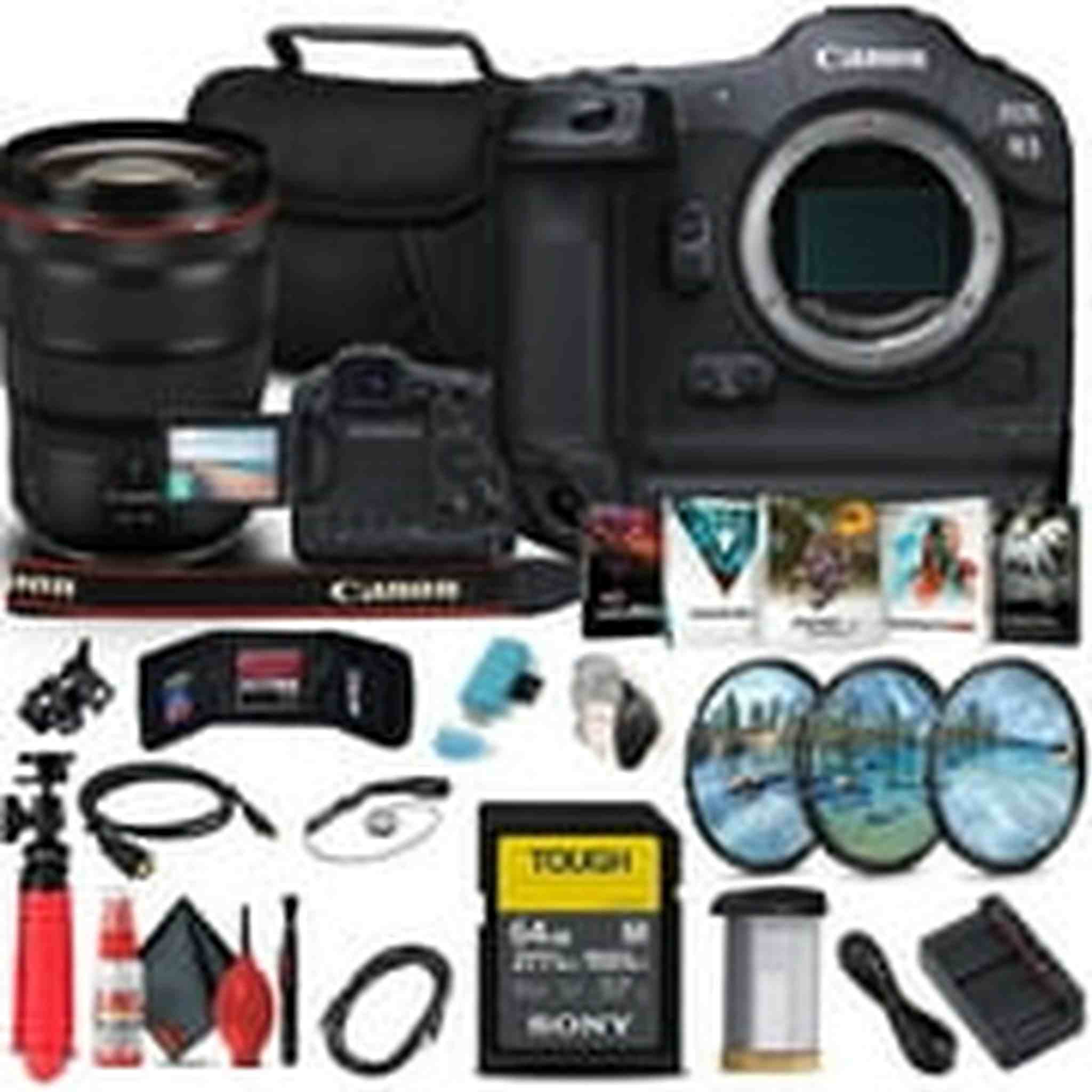 Canon EOS R3 Mirrorless Camera 4895C002 + Canon RF 24-70mm Lens + More Bundle Canon