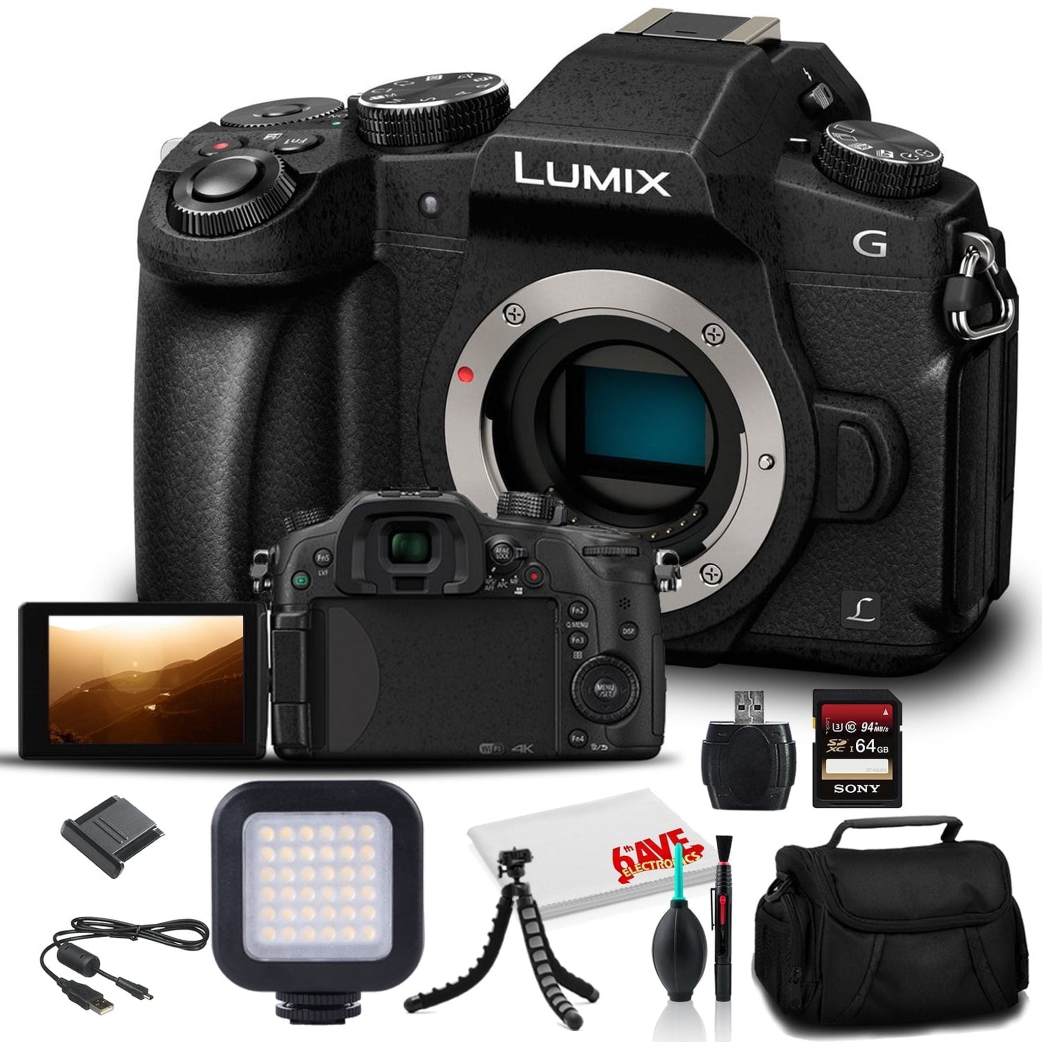 Panasonic Lumix DMC-G85 Mirrorless Digital Camera Body DMC-G85MK - Advanced Bundle Panasonic