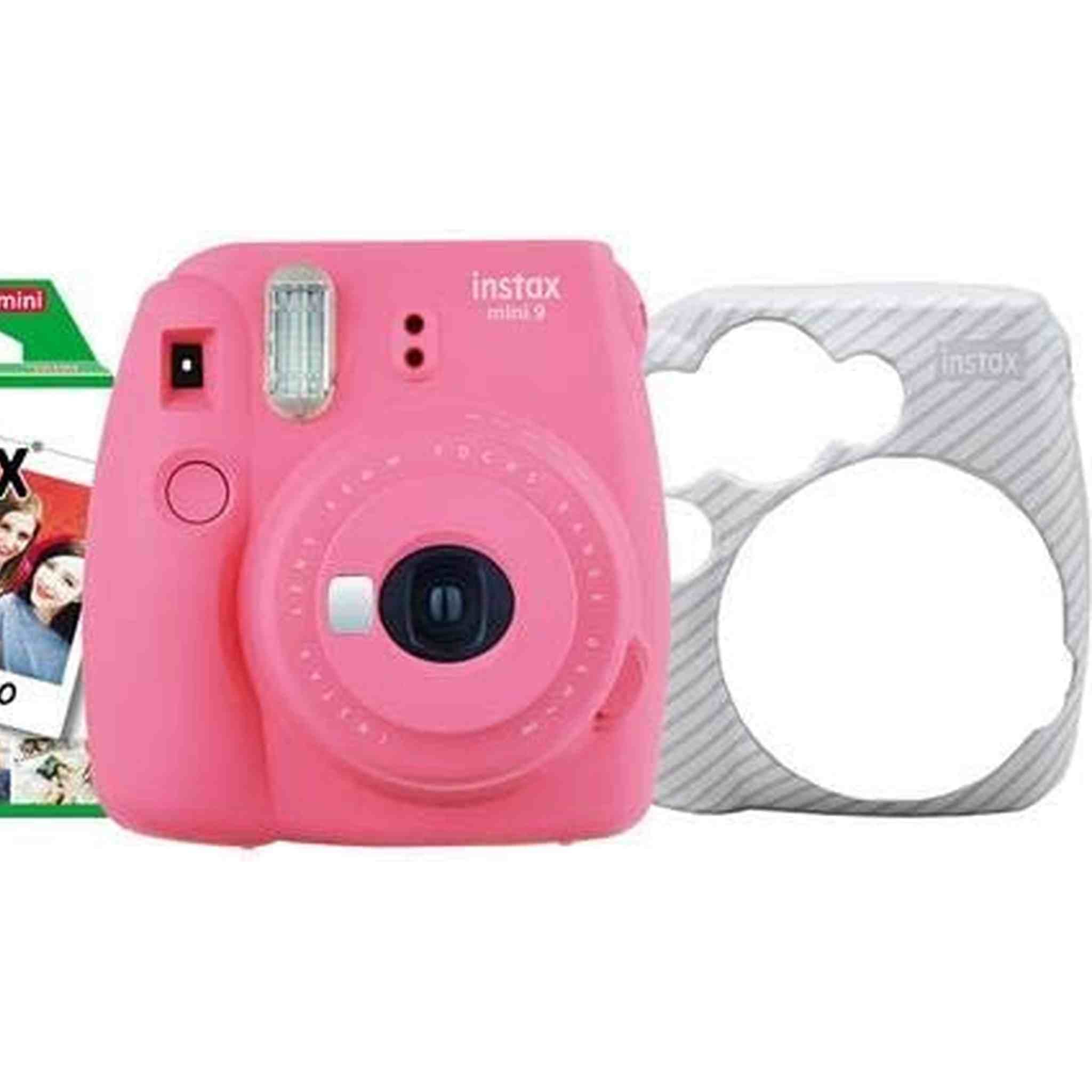 Fujifilm Instax Mini 9 Instant Film Camera Holiday Bundle - Flamingo Pink Fujifilm