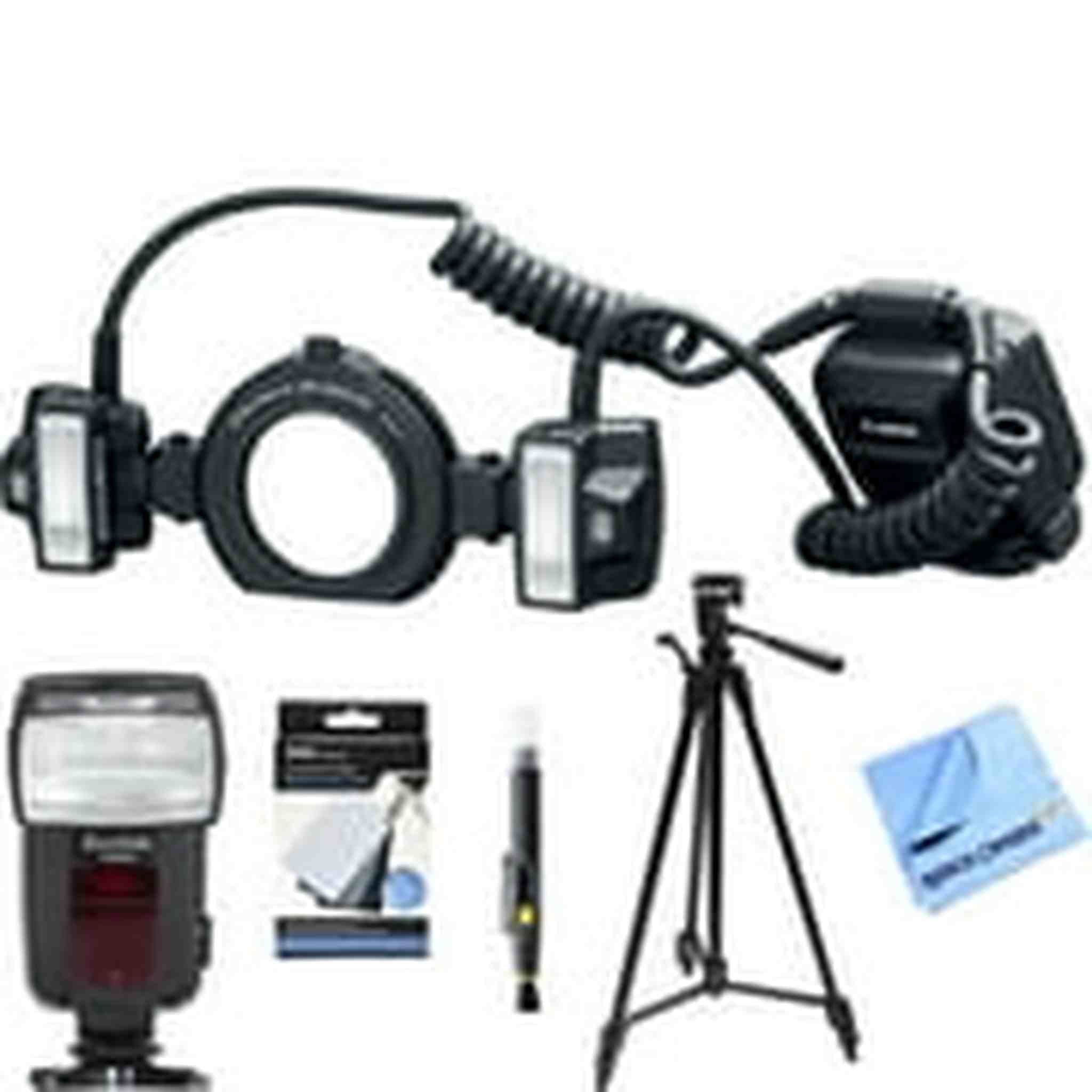 Canon MT-26EX-RT Macro Twin Lite 2398C002 Advanced Bundle with Light + Tripod Canon