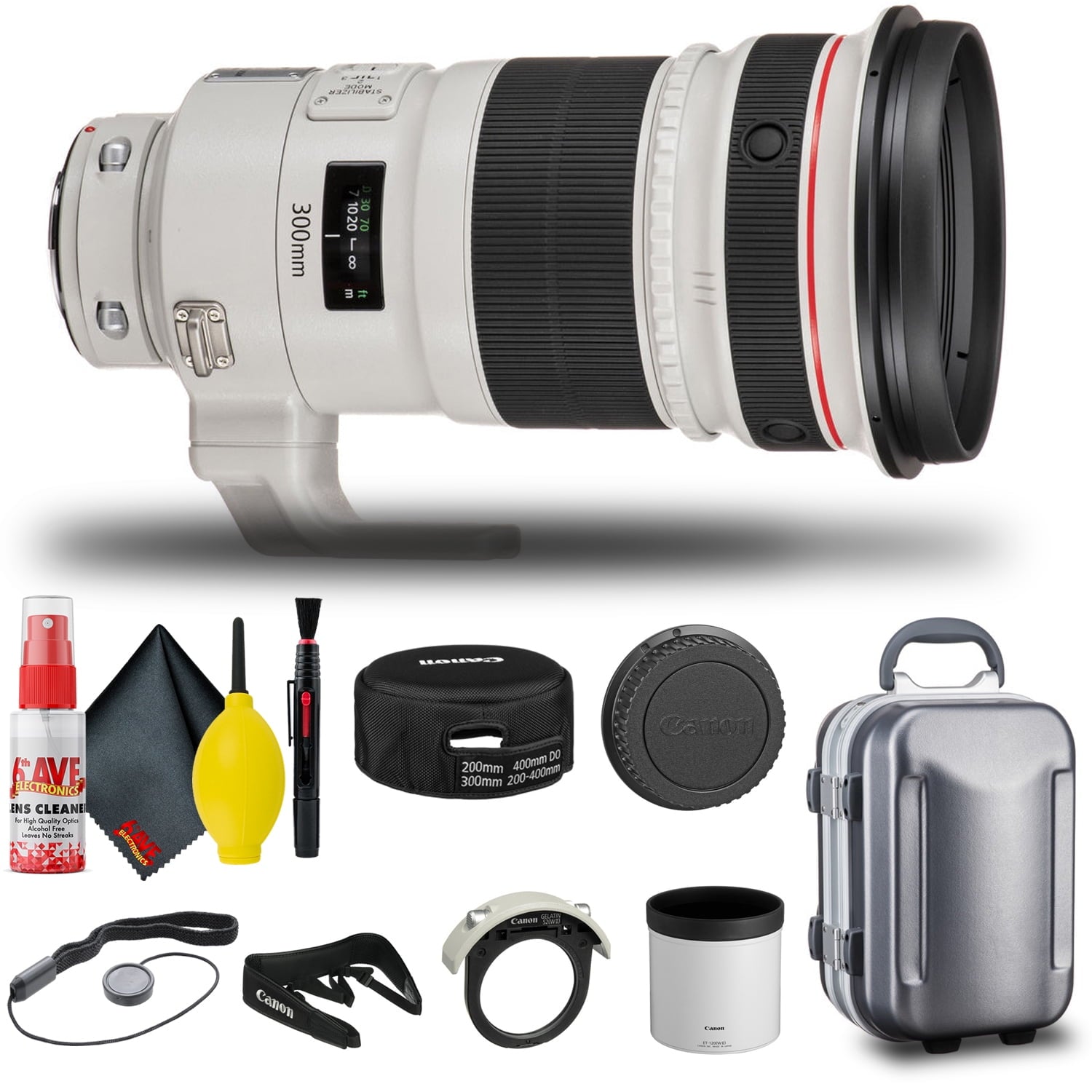 Canon EF 300mm f/2.8L IS II USM Lens 4411B002 + Cap Keeper + More Canon