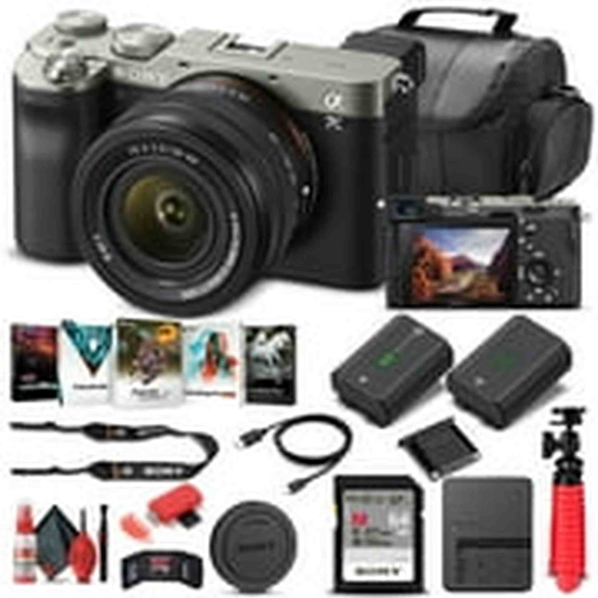 Sony Alpha a7C Mirrorless Camera W/ 28-60mm Lens Silver ILCE7CL/S - Basic Bundle Sony