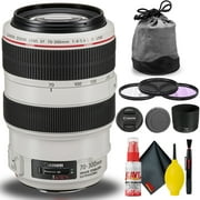 Canon EF 70-300mm f/4-5.6L IS USM Lens Includes Cleaning Kit and Filter Set Canon