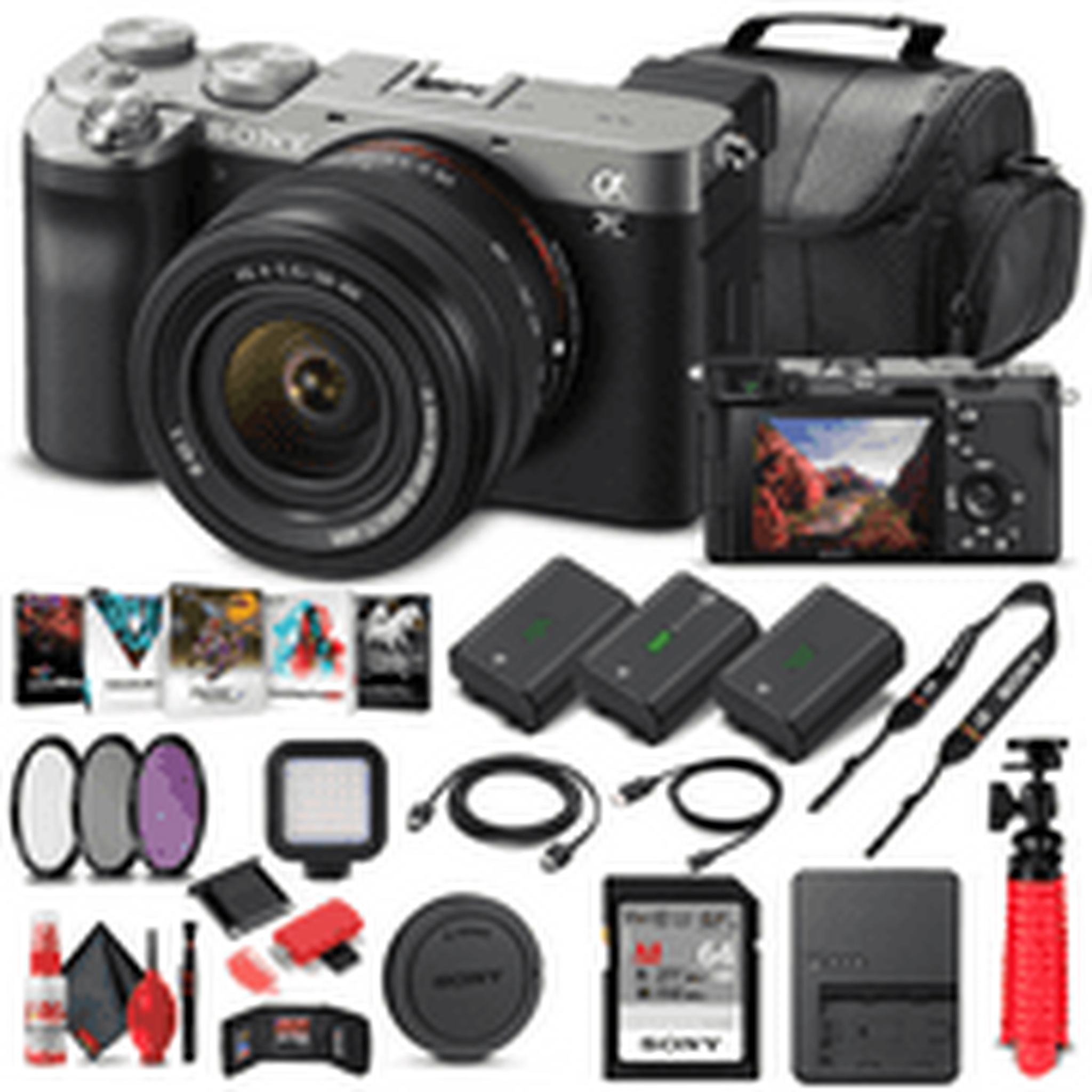 Sony Alpha a7C Mirrorless Camera W/ 28-60mm Lens ILCE7CL/S - Advanced Bundle Sony