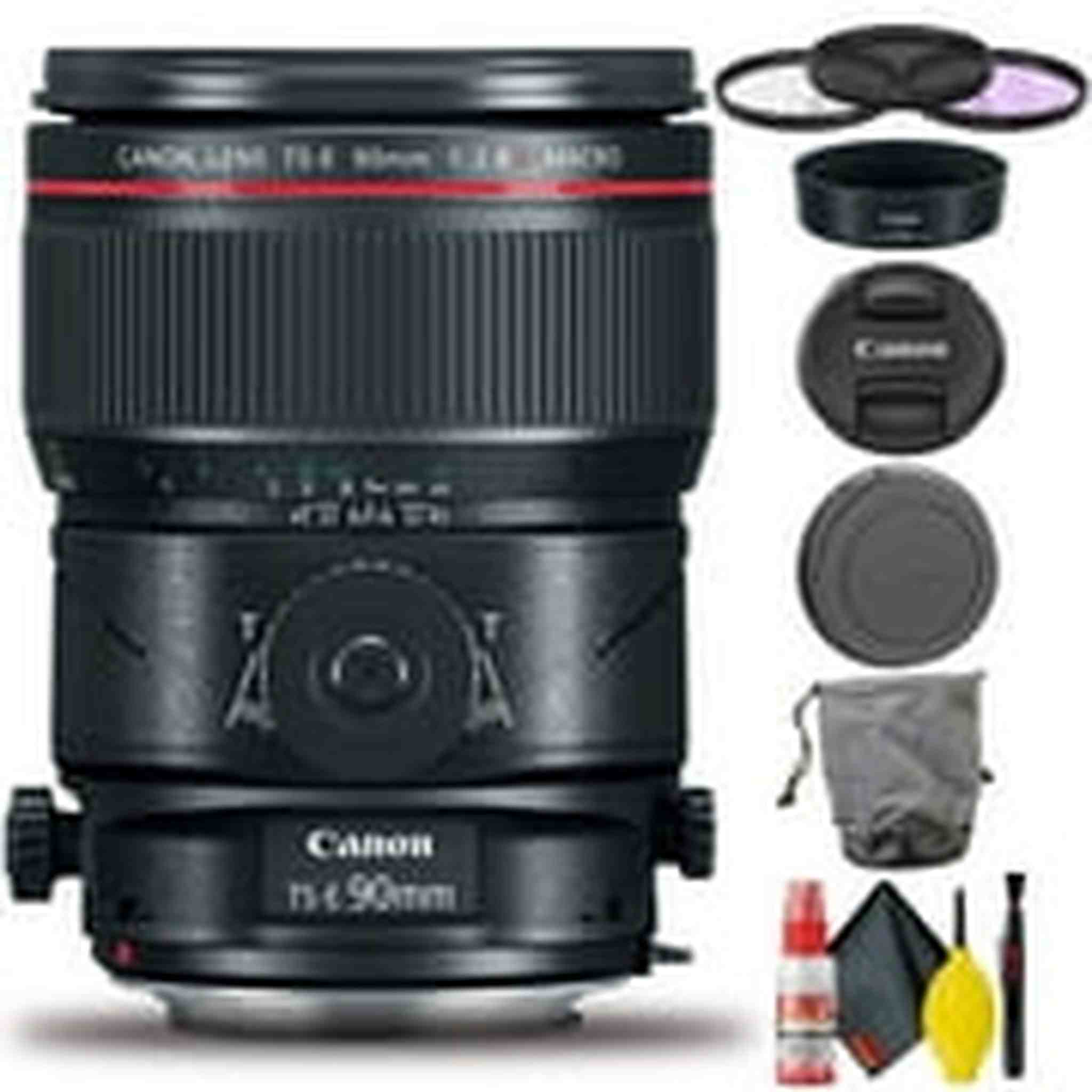 Canon TS-E 90mm f/2.8L Macro Tilt-Shift Lens Intl Model Includes Filter Set Canon