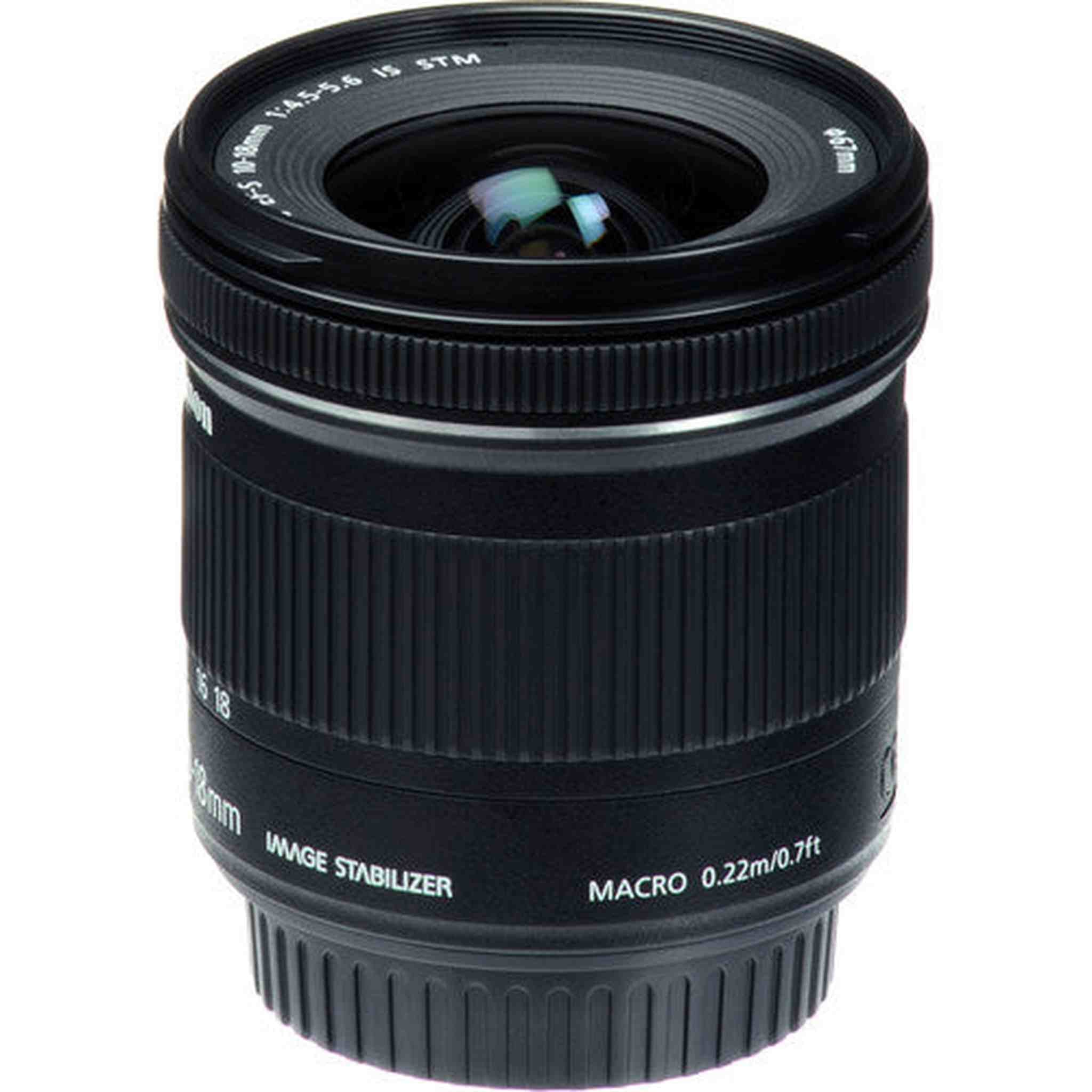 Canon EF-S 10-18mm f/4.5-5.6 IS STM Lens International Model with Filter Kits Canon