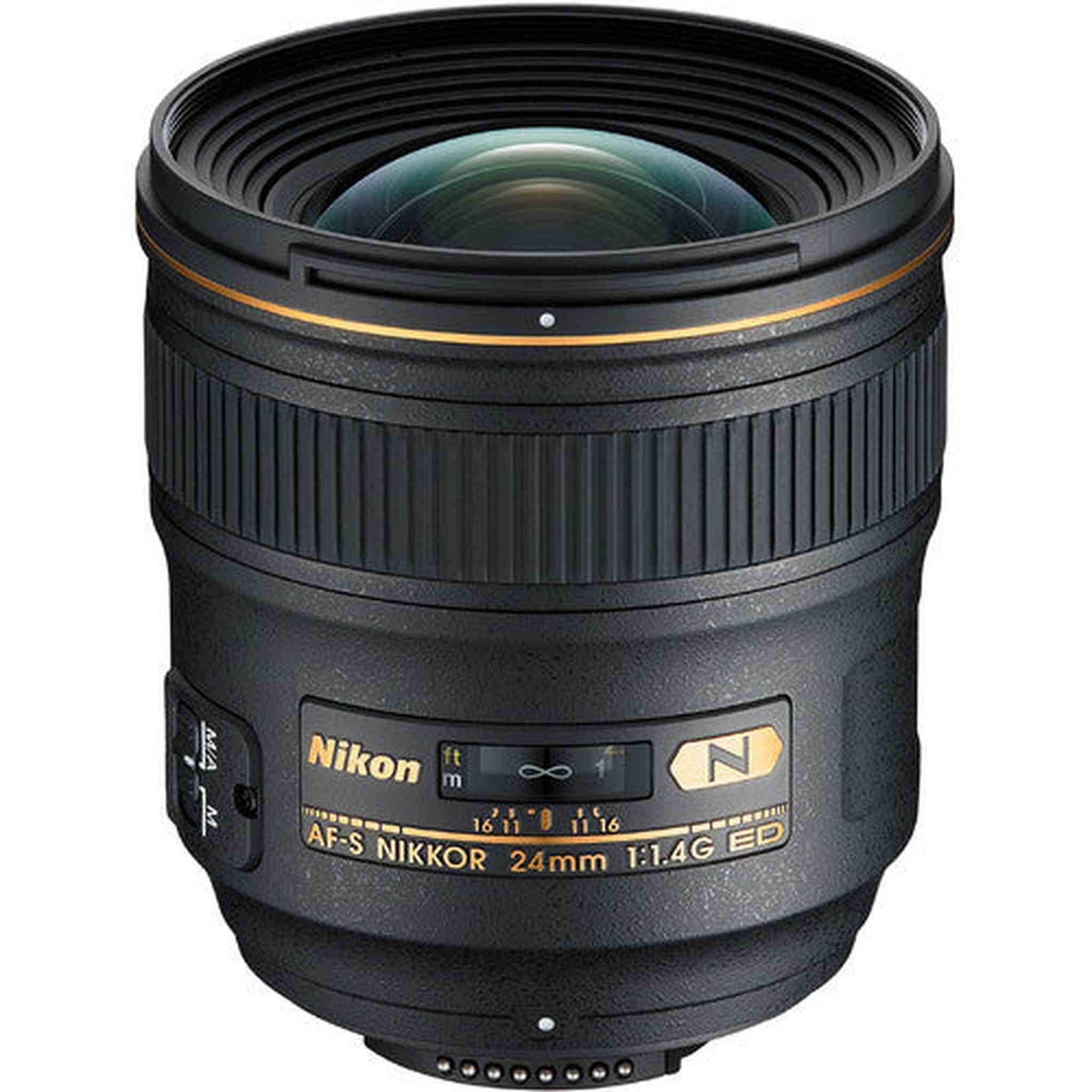 Nikon AF-S NIKKOR 24mm f/1.4G ED Lens Intl Model Includes Filters and Tripod Bundle Nikon