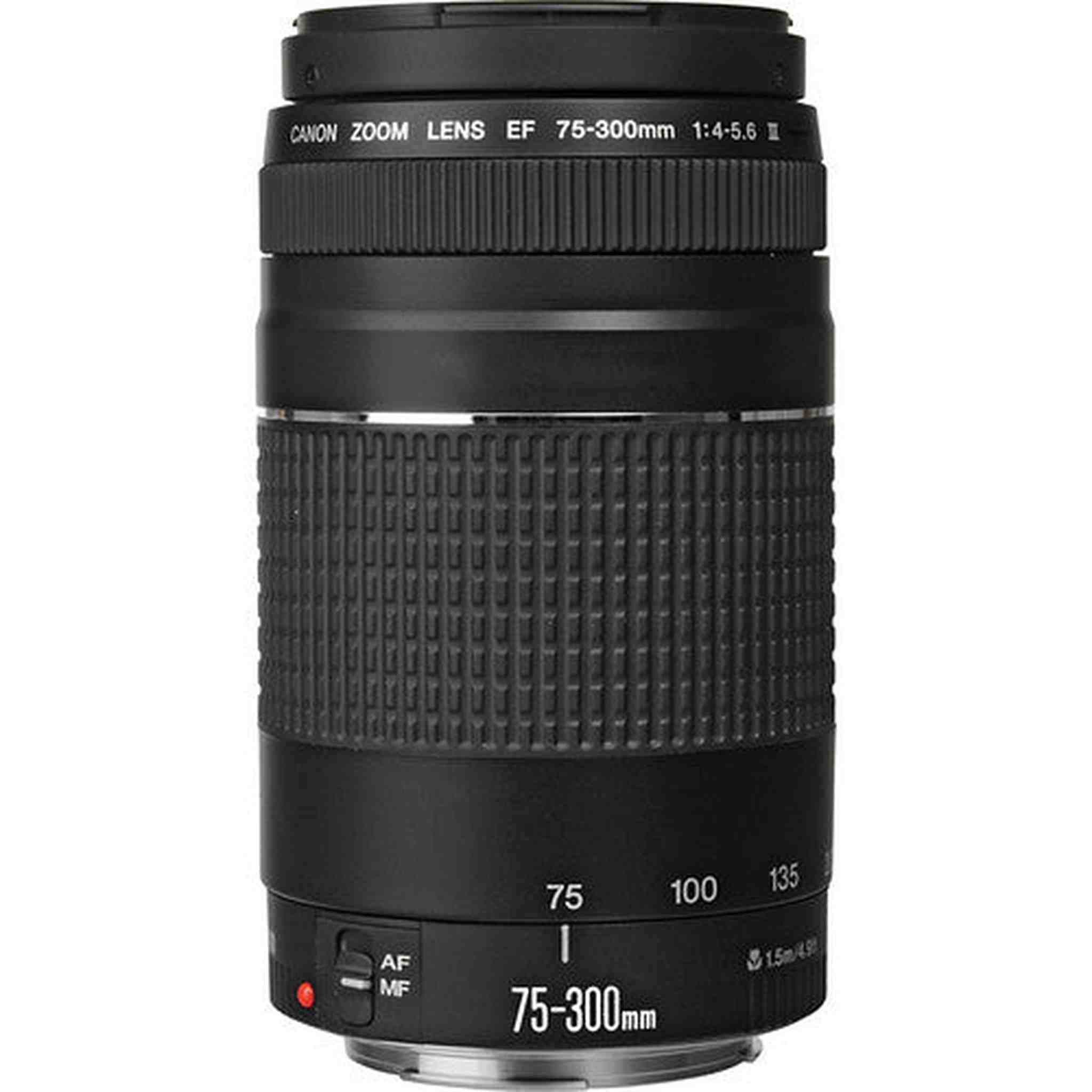 Canon EF 75-300mm f/4.0-5.6 III Autofocus Lens w/58mm UV Filter Bundle Canon