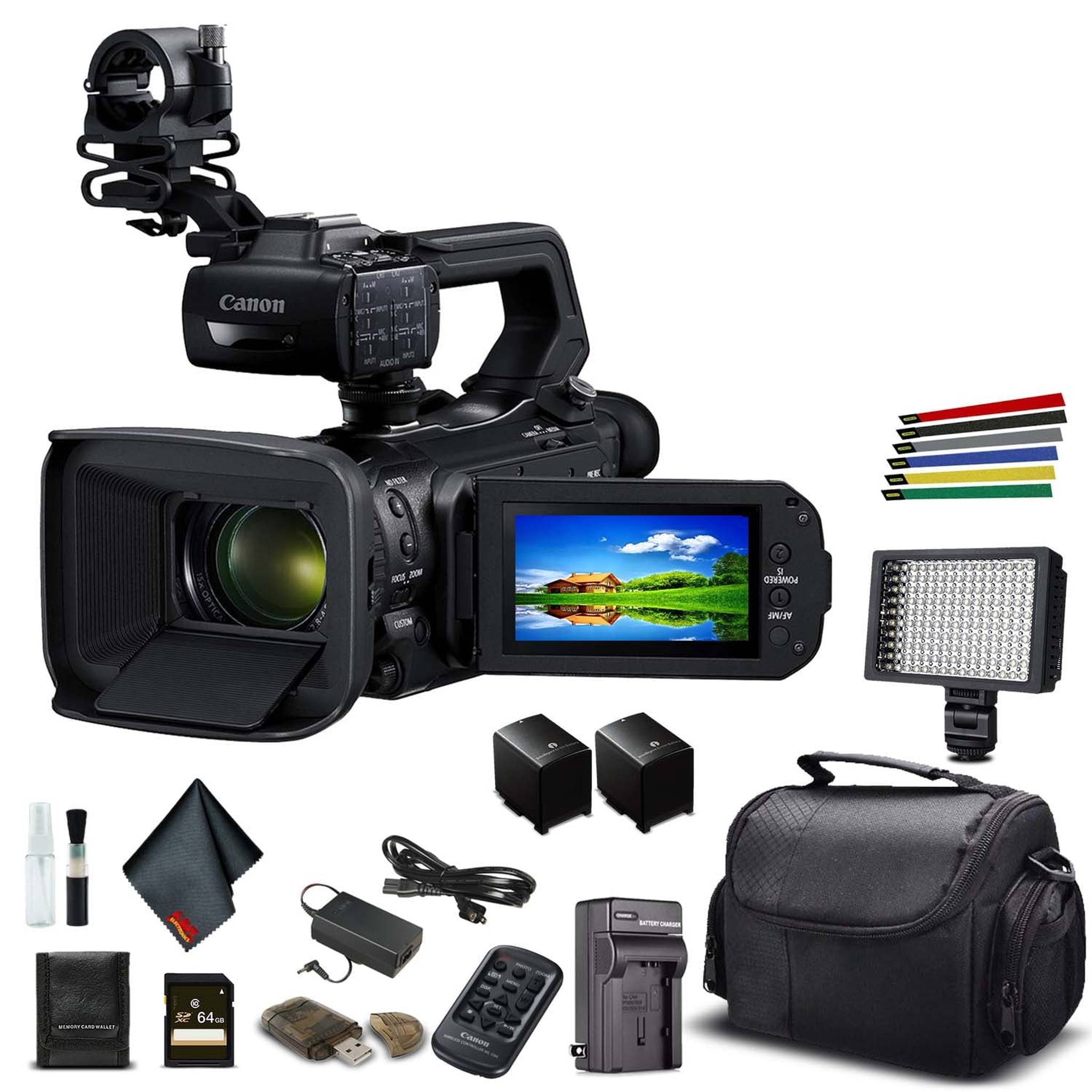 Canon XA55 Professional UHD 4K Camcorder W/ Extra Battery - Base Bundle Canon