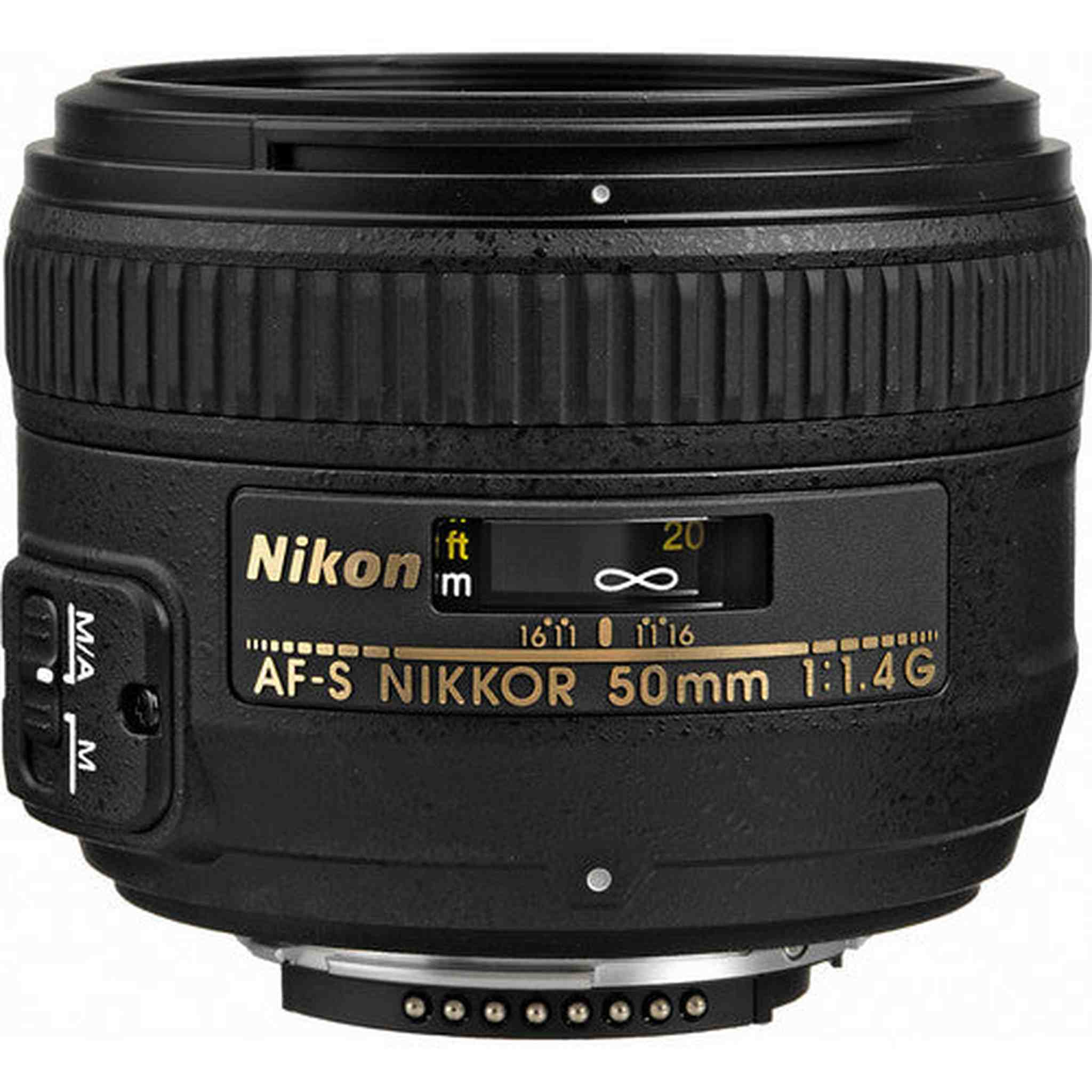 Nikon AF-S NIKKOR 50mm f/1.4G Lens INTL Model with Padded Case and Filters Nikon