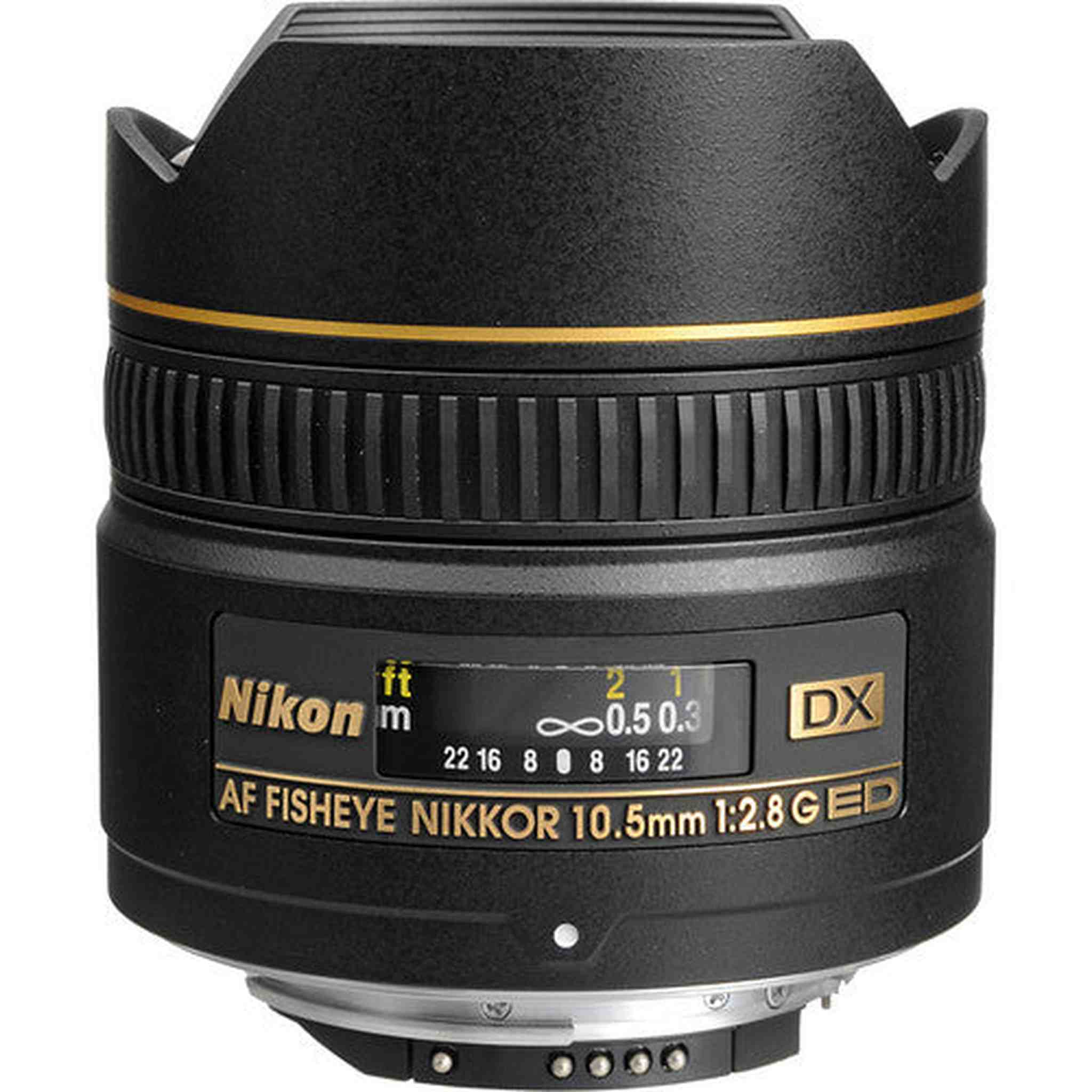 Nikon AF DX Fisheye-NIKKOR 10.5mm f/2.8G ED Lens INTL Model with Padded Case Bundle Nikon