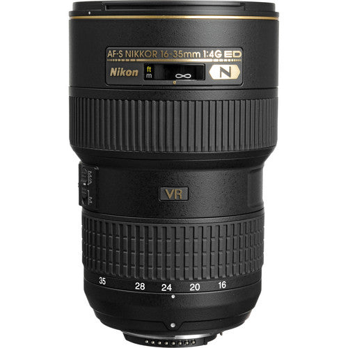 Nikon AF-S NIKKOR 16-35mm f/4G ED VR Lens Includes Filter Kits and Tripod Intl Model Bundle Nikon