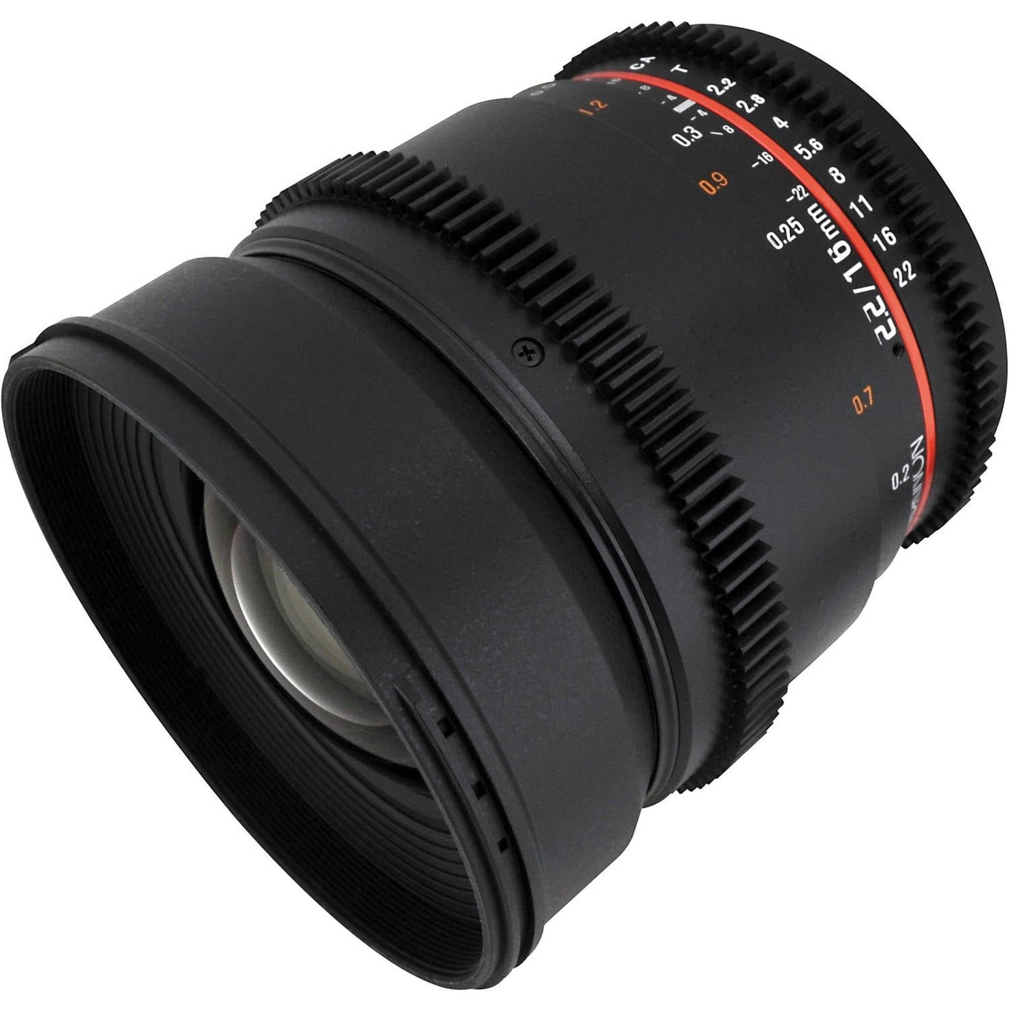 Rokinon CV16M-NEX 16mm T2.2 Cine Wide Angle Lens for Sony E-Mount Cameras Rokinon