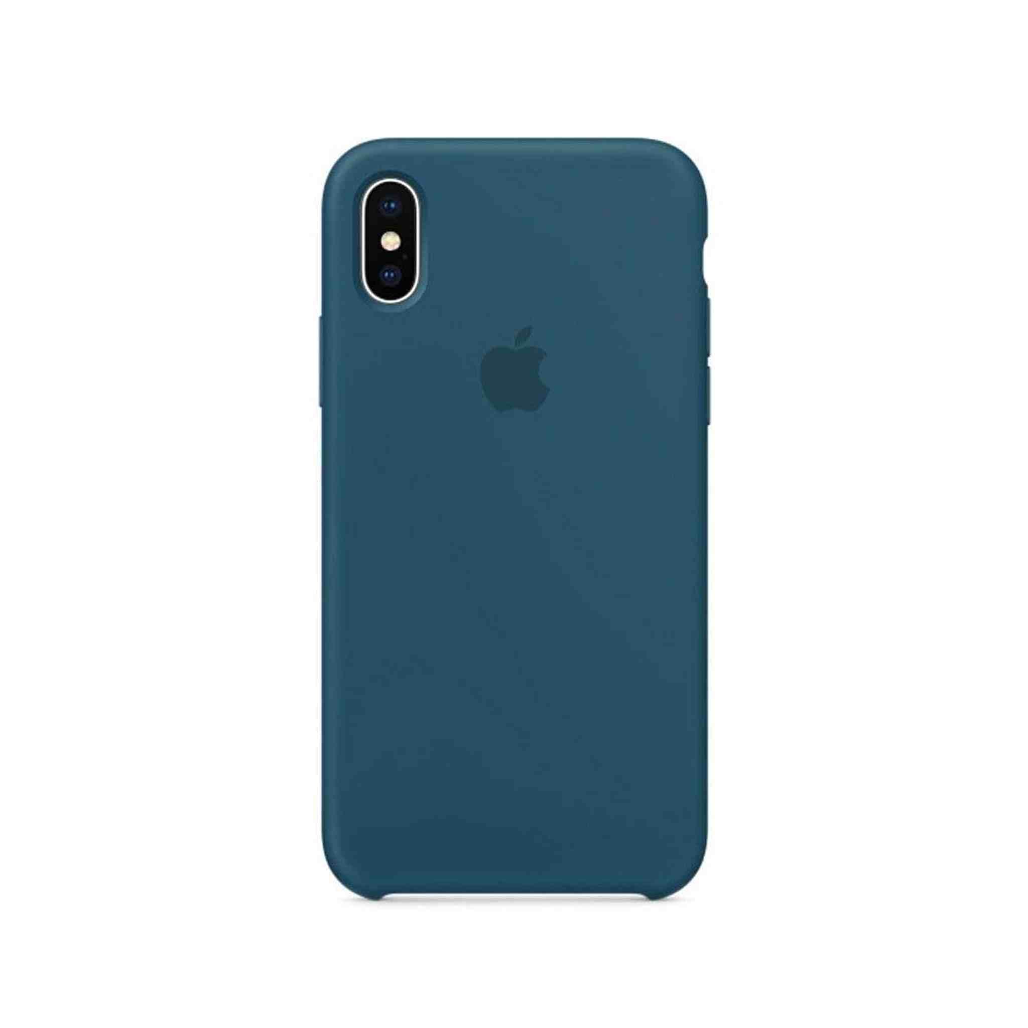 Apple Silicone Case for iPhone X - Cosmos Blue Apple