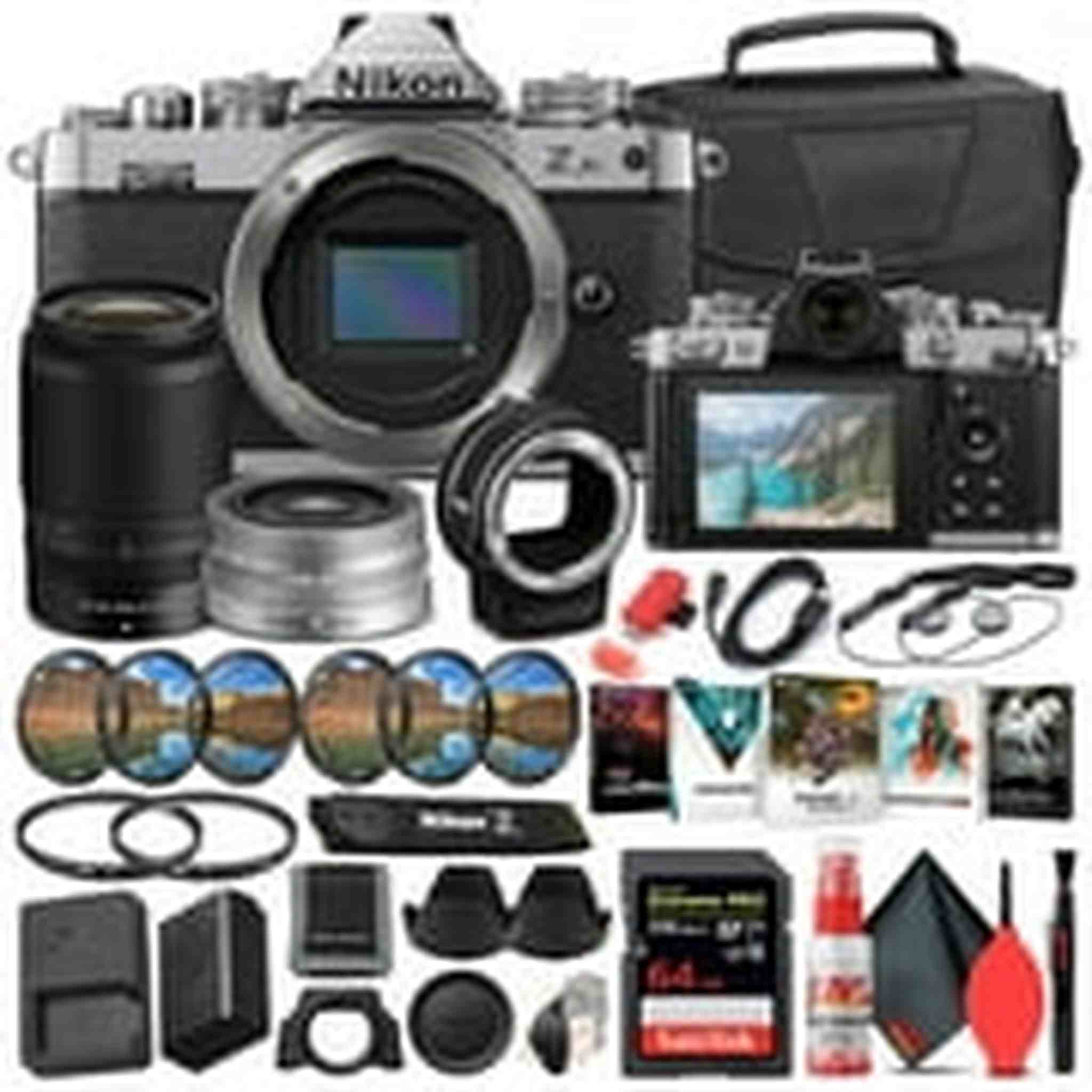 Nikon Z fc Digital Camera with Dual Lenses INTL Bundle with FTZ Adapter - Nikon