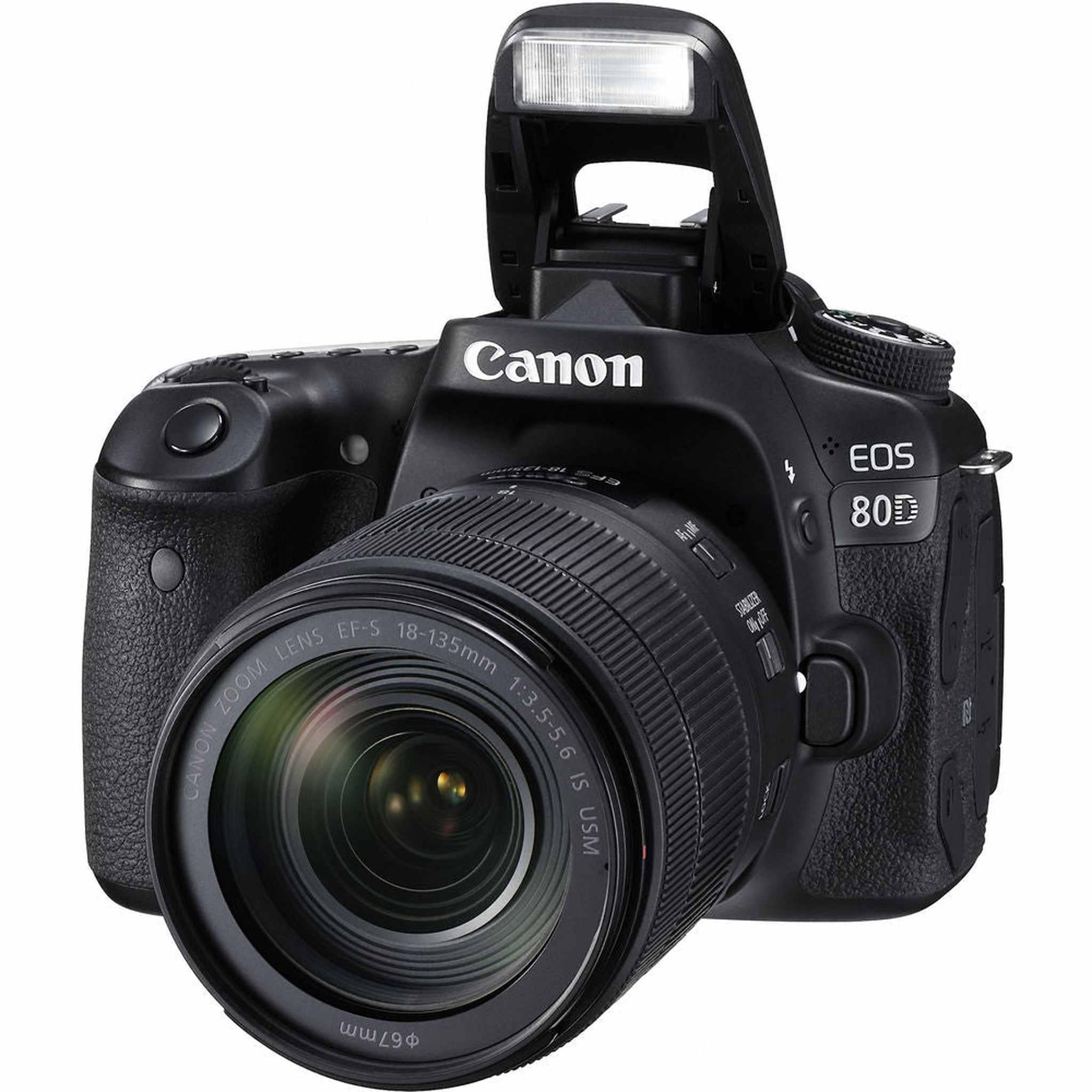 Canon EOS 80D DSLR Camera W/ 18-135mm Lens 1263C006 - Basic Bundle Canon