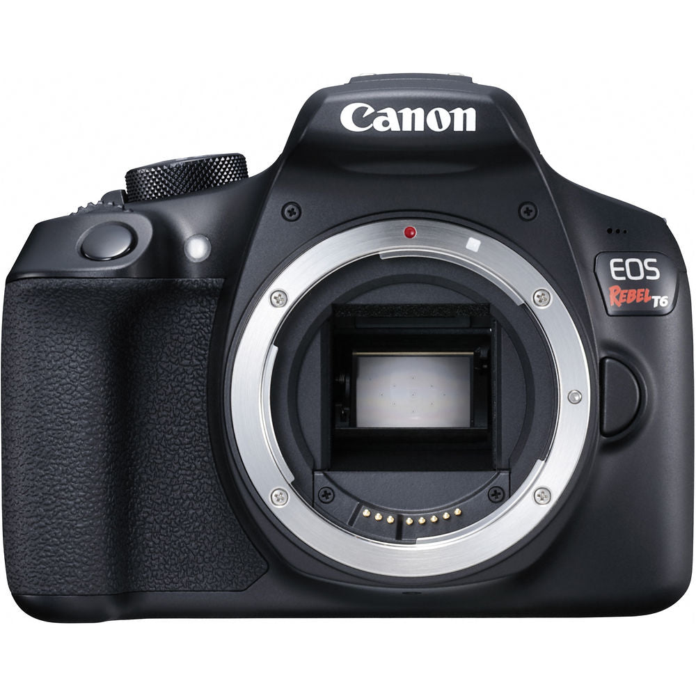 Canon EOS Rebel T6 DSLR Camera W/ 18-55mm Lens + 64GB Card + Cleaning Kit + More Canon