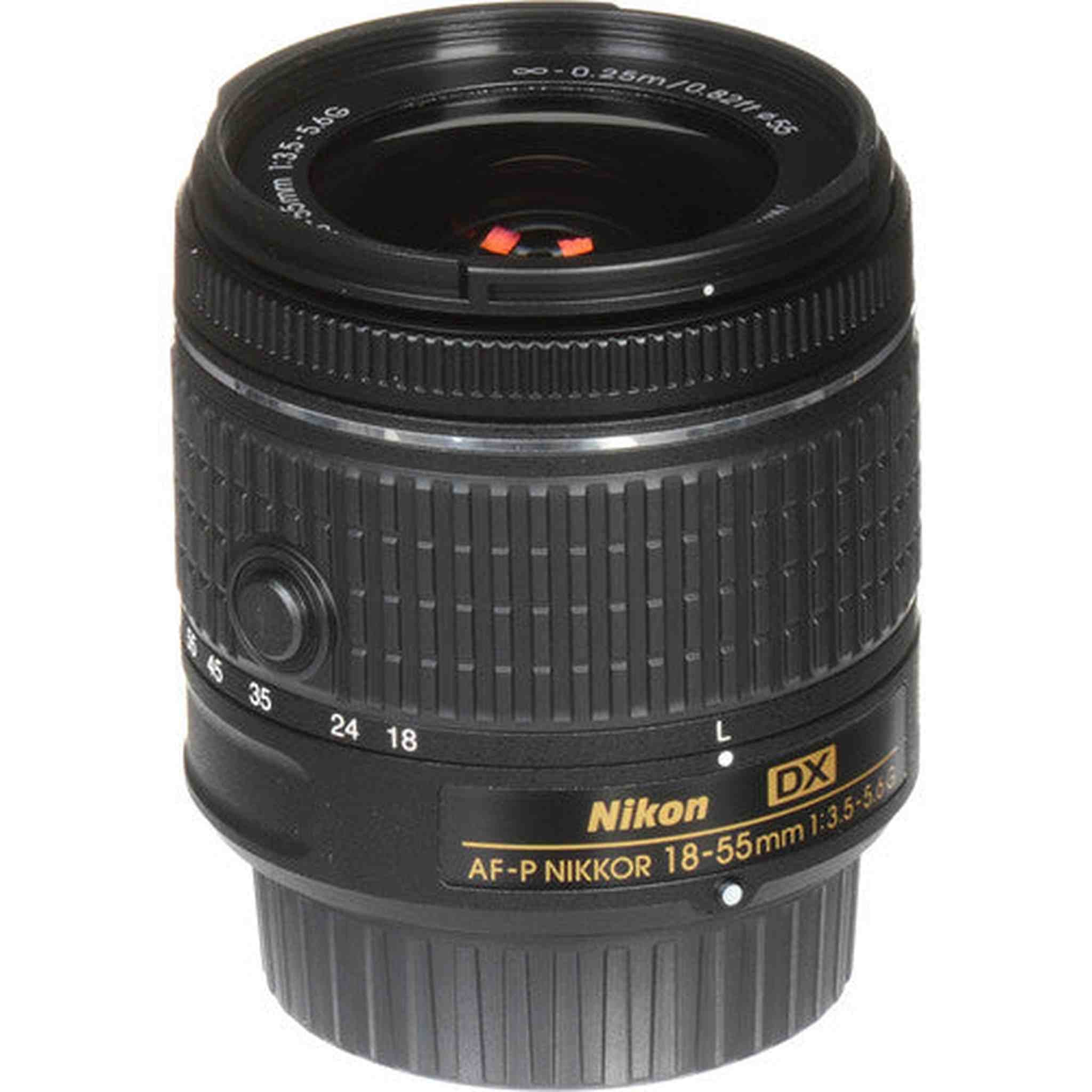 Nikon AF-P DX NIKKOR 18-55mm f/3.5-5.6G Lens Intl Model With Tripod and Bag Nikon