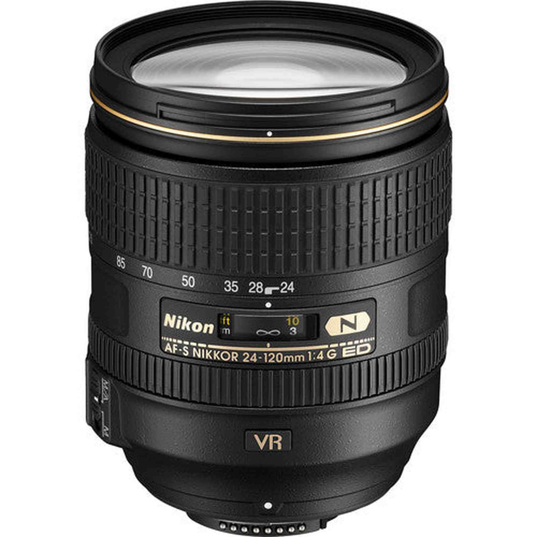 Nikon AF-S NIKKOR 24-120mm f/4G ED VR Lens Includes Filter Kits and Tripod Intl Model Bundle Nikon