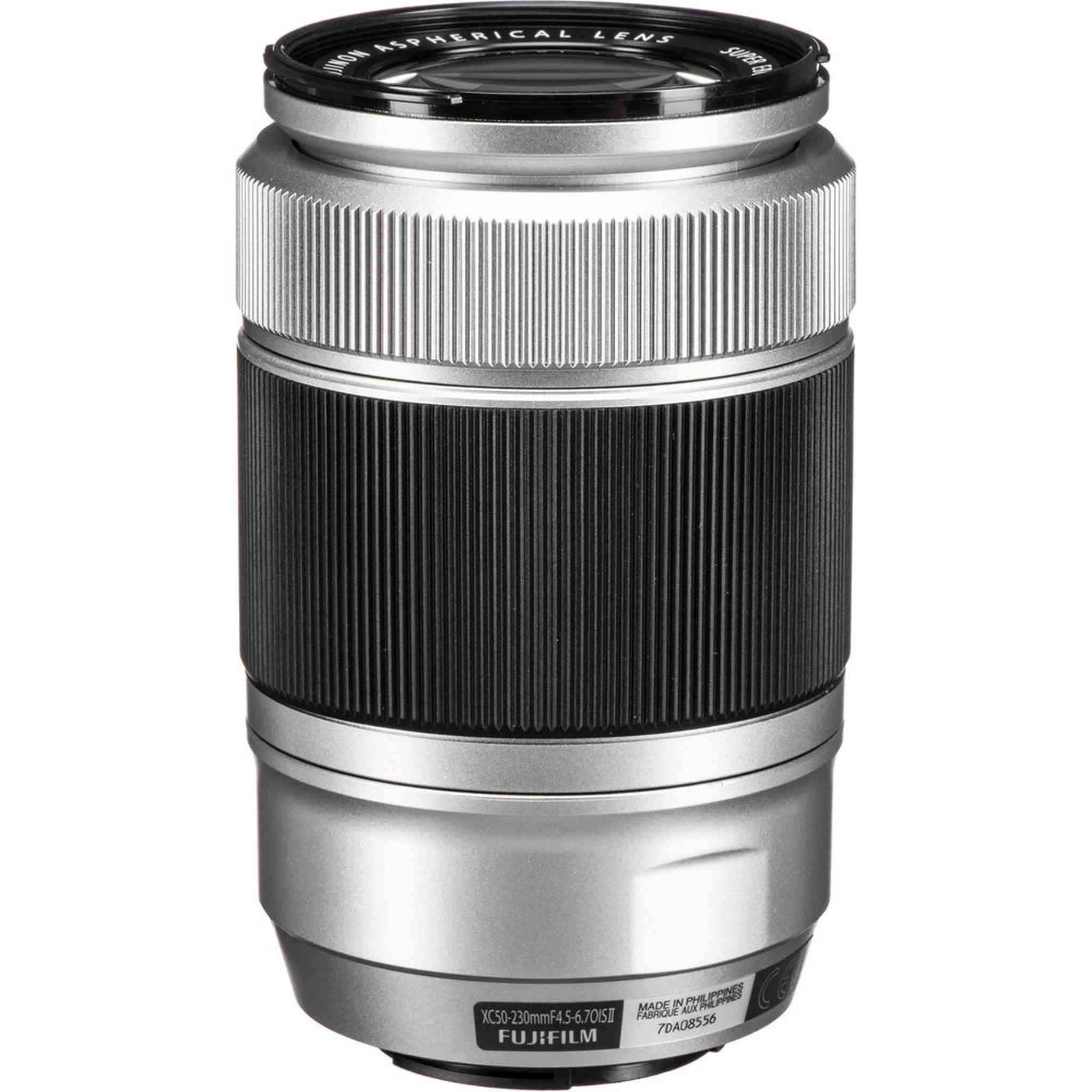 Fujifilm XC 50-230mm f/4.5-6.7 OIS II Telephoto Lens Silver + 64GB SD Card Fujifilm