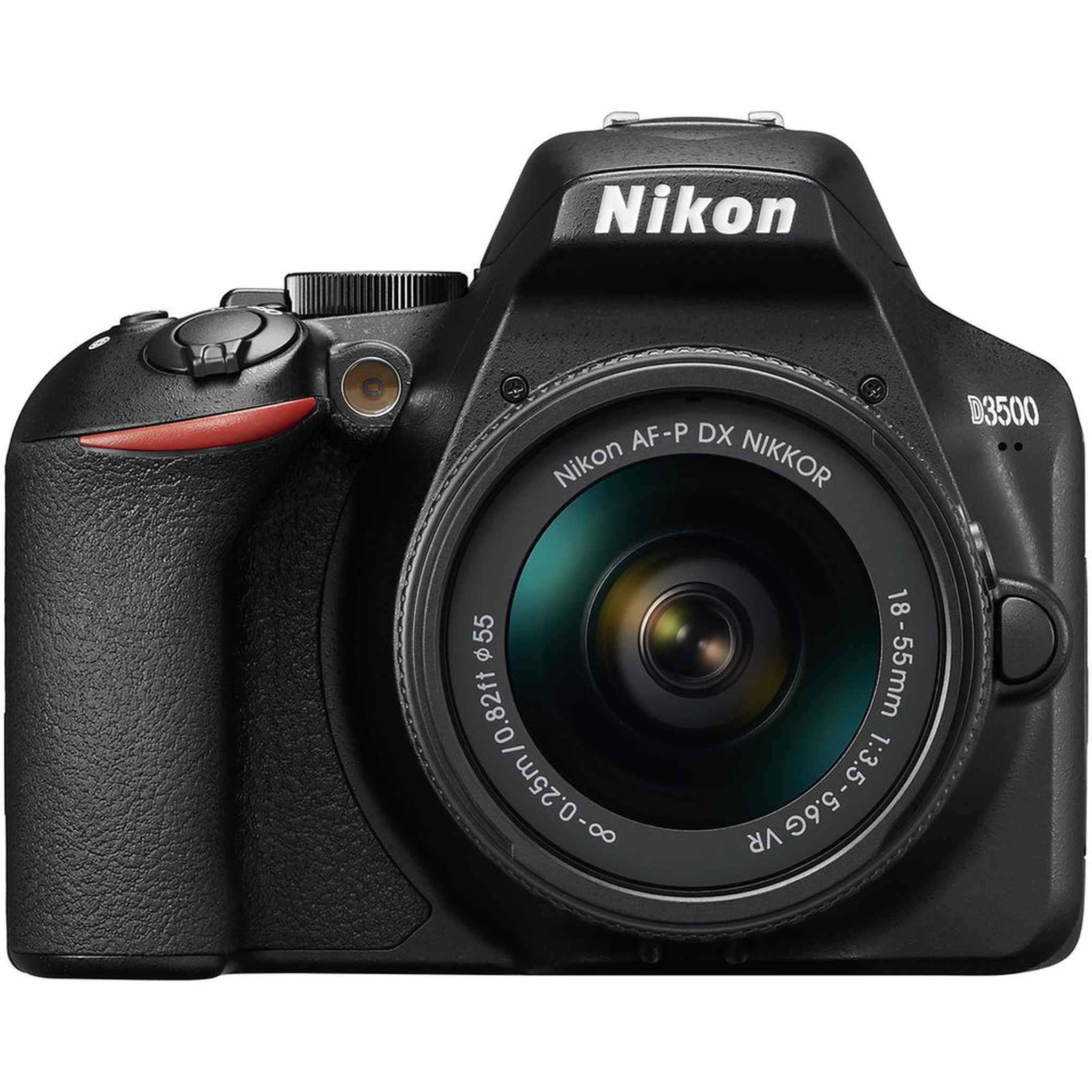 Nikon D3500 Digital Camera with 18-55mm Lens 1590 + 64GB SD Card + Bag Intl Nikon