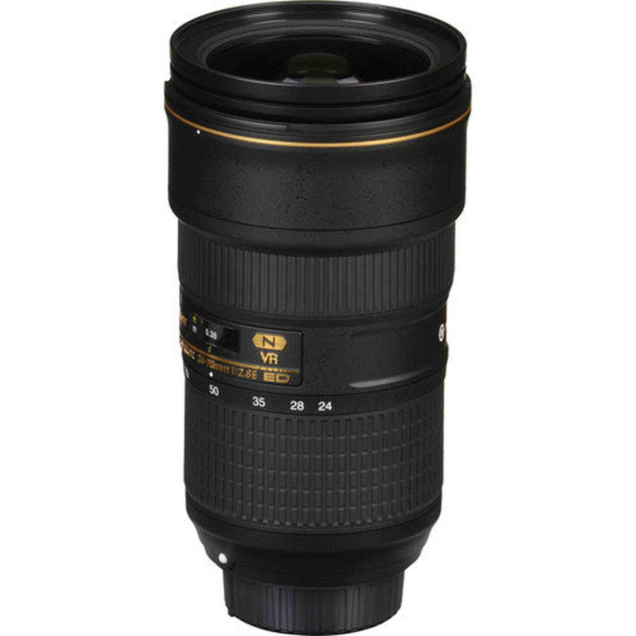 Nikon AF-S NIKKOR 24-70mm f/2.8E ED VR Lens Intl Model with Filters and Tripod Nikon