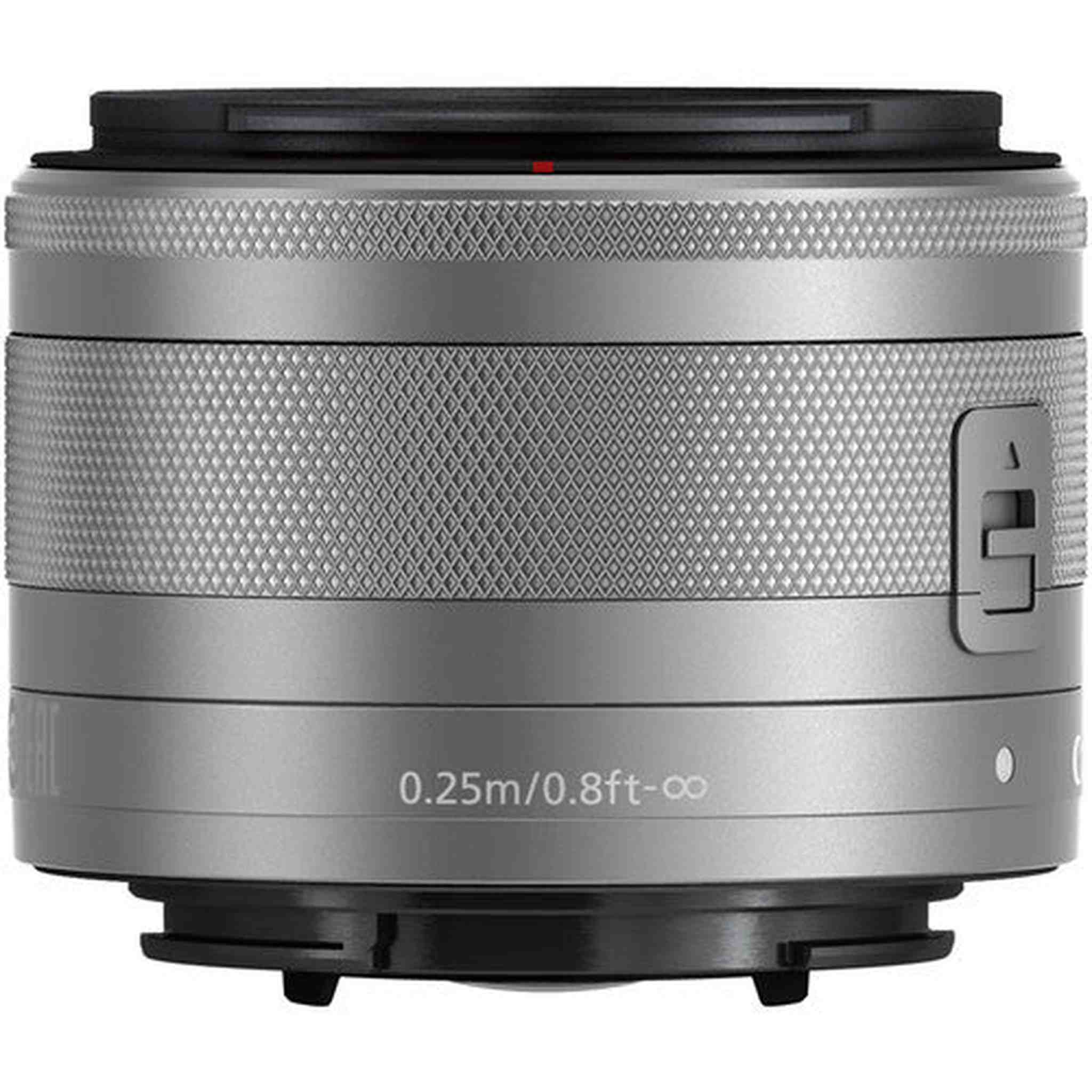 Canon EF-M 15-45mm f/3.5-6.3 IS STM Lens Silver International Model with Cleaning Kit and Filter Kits Bundle Canon