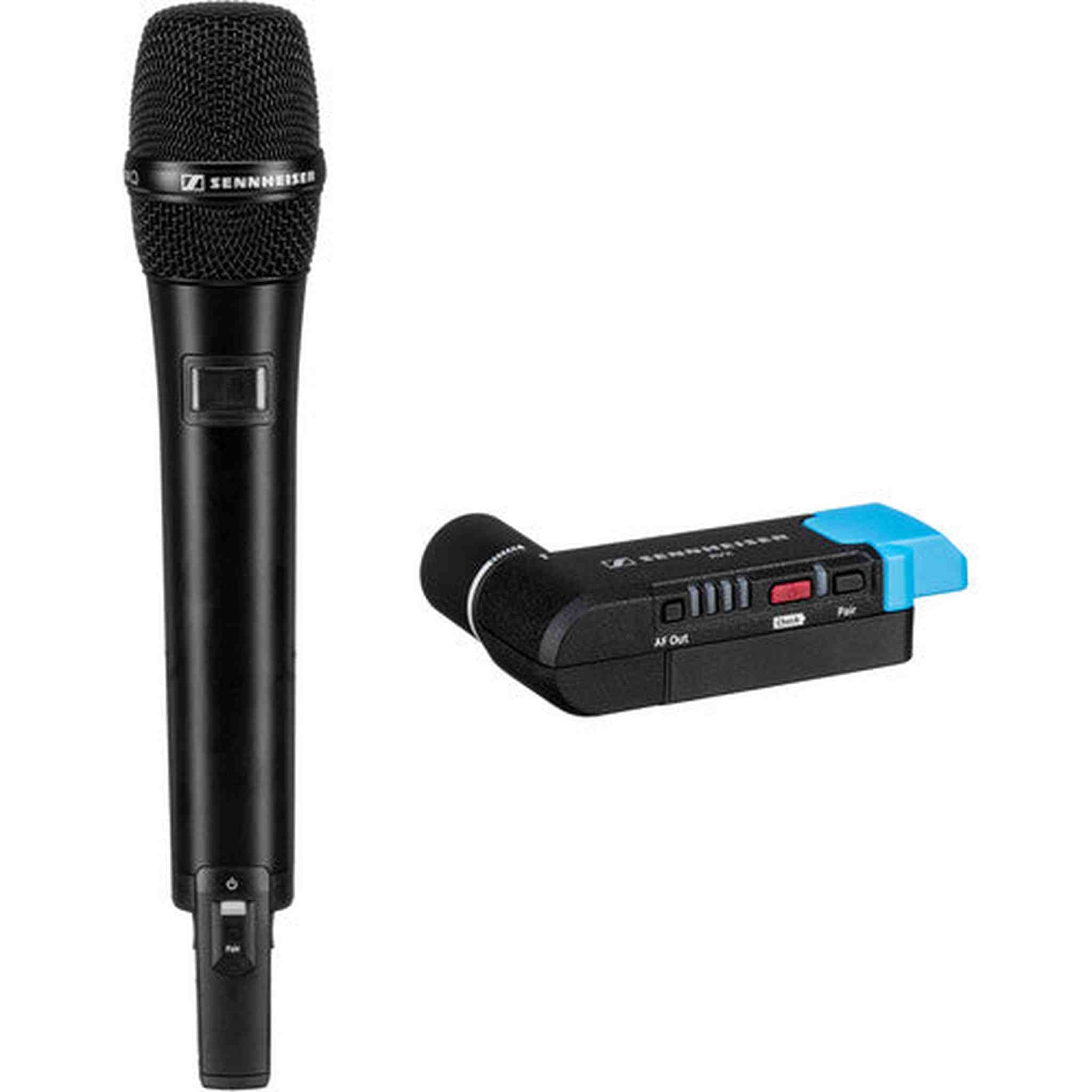 Sennheiser AVX-835 SET Digital Camera-Mount Wireless Cardioid Handheld Microphone System 1.9 GHz Bundle with Pouch, Cable Ties, AA Batteries, and Sanitizer Spray Sennheiser