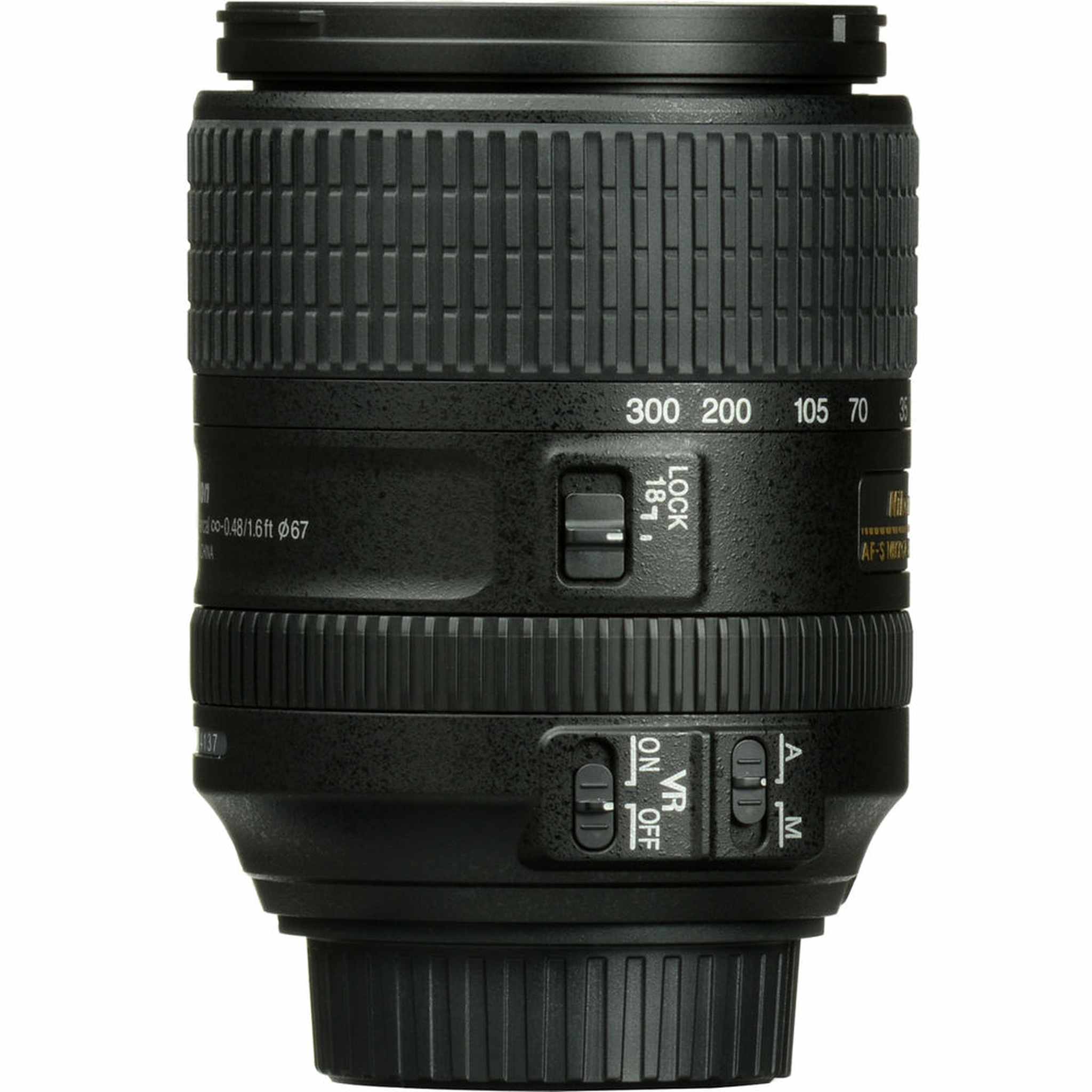 Nikon AF-S DX 18-300mm f/3.5-6.3G ED VR Lens 2216 Intl Model Bundle Nikon