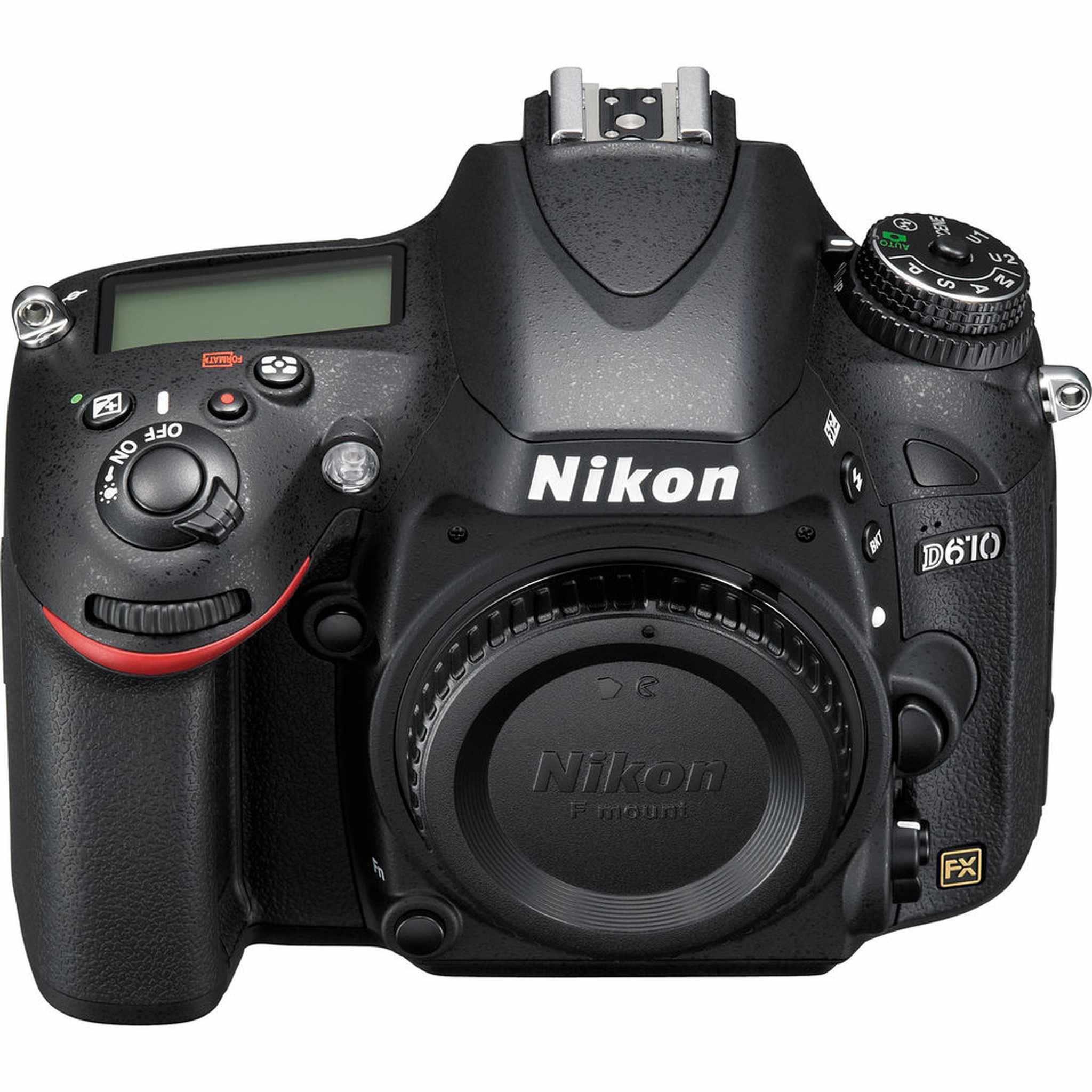 Nikon D610 Digital Camera Body Only 1540 + 64GB SD Card + Camera Bag Intl Nikon