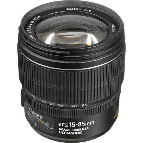 Canon EF-S 15-85mm USM Lens Intl Model Includes Filters, Backpack, and More Canon