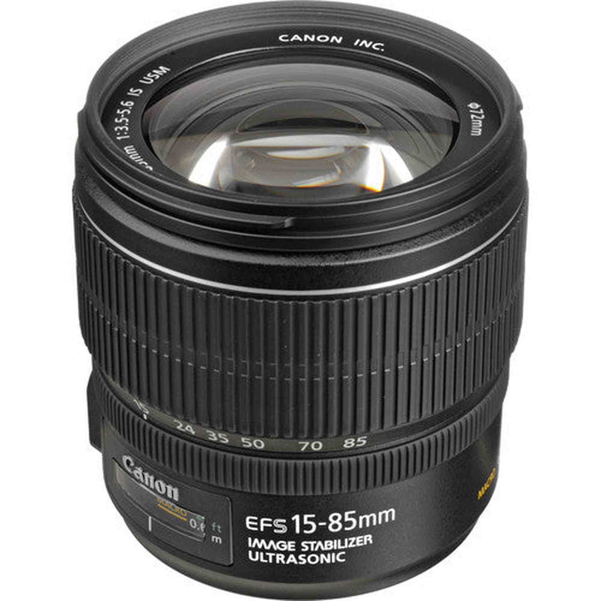 Canon EF-S 15-85mm f/3.5-5.6 IS USM Lens Intl Model Bundle with Filter Set Canon