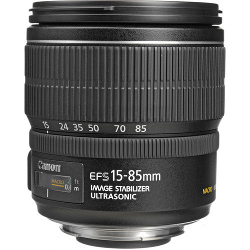 Canon EF-S 15-85mm USM Lens Intl Model Includes Filters, Backpack, and More Canon