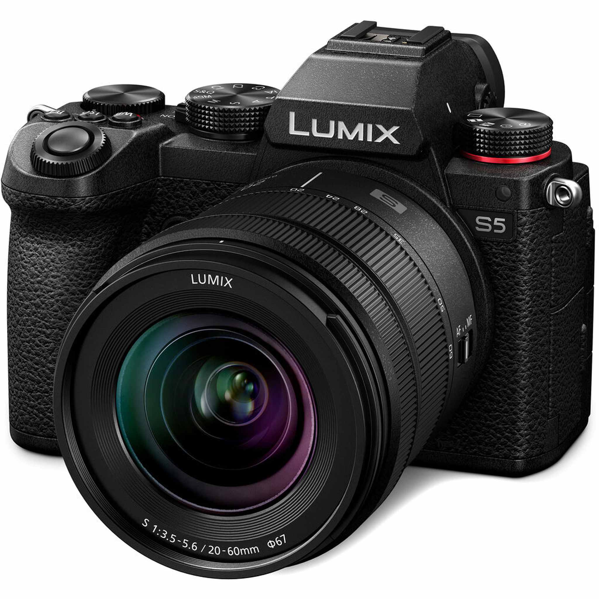 Panasonic Lumix S5 Mirrorless Camera with 20-60mm Lens + 64GB Memory Card Filter Bundle Panasonic