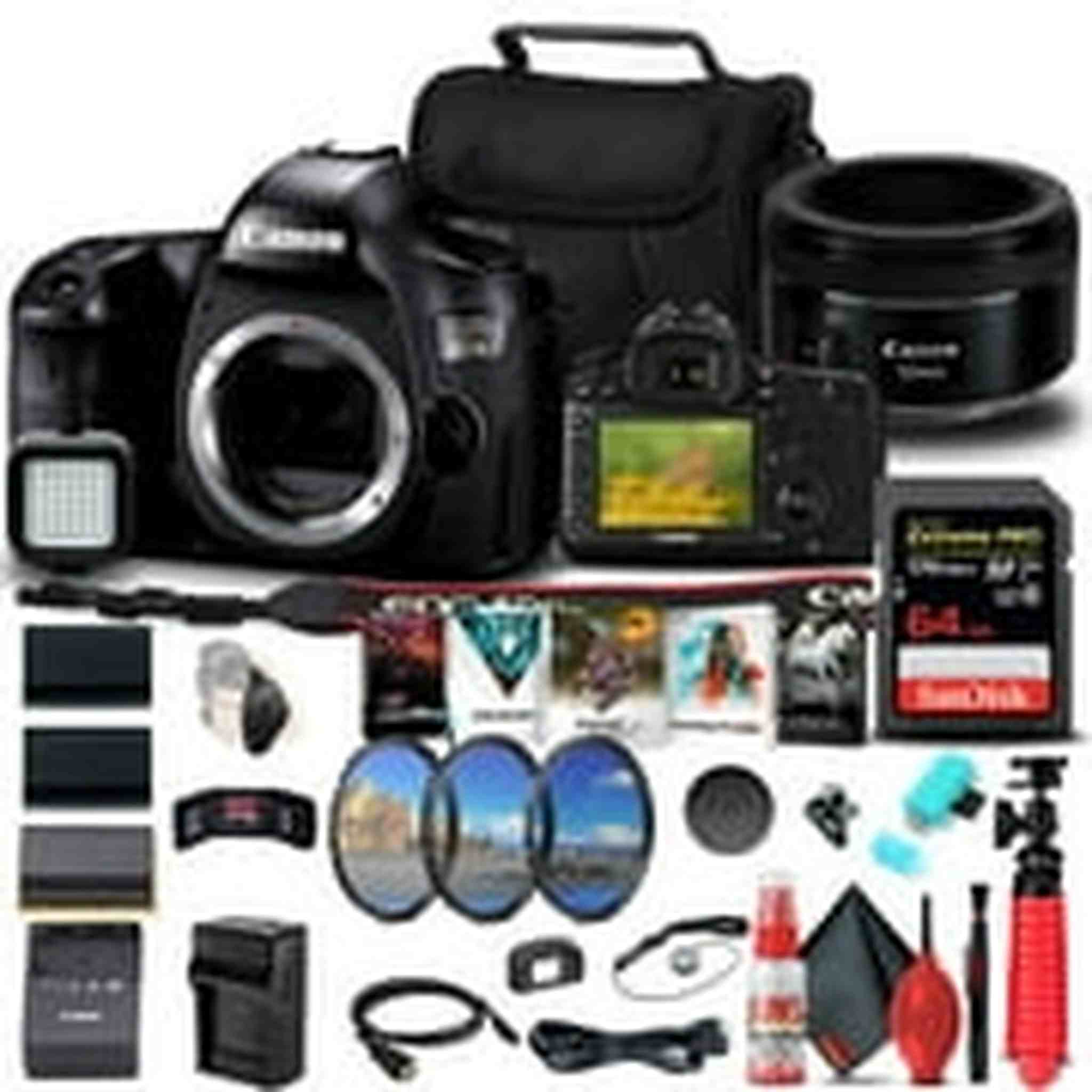 Canon EOS 5DS DSLR Camera Body Only 0581C002 + Canon Lens Outdoor Bundle Canon