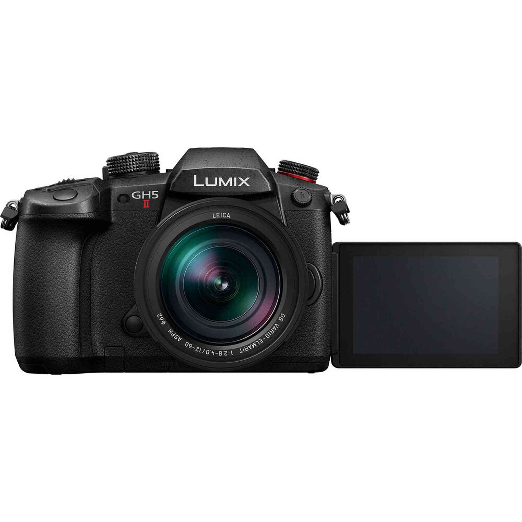 Panasonic Lumix GH5 II Mirrorless Camera W/ 12-60mm Lens + 2 x 64GB Card + More Panasonic