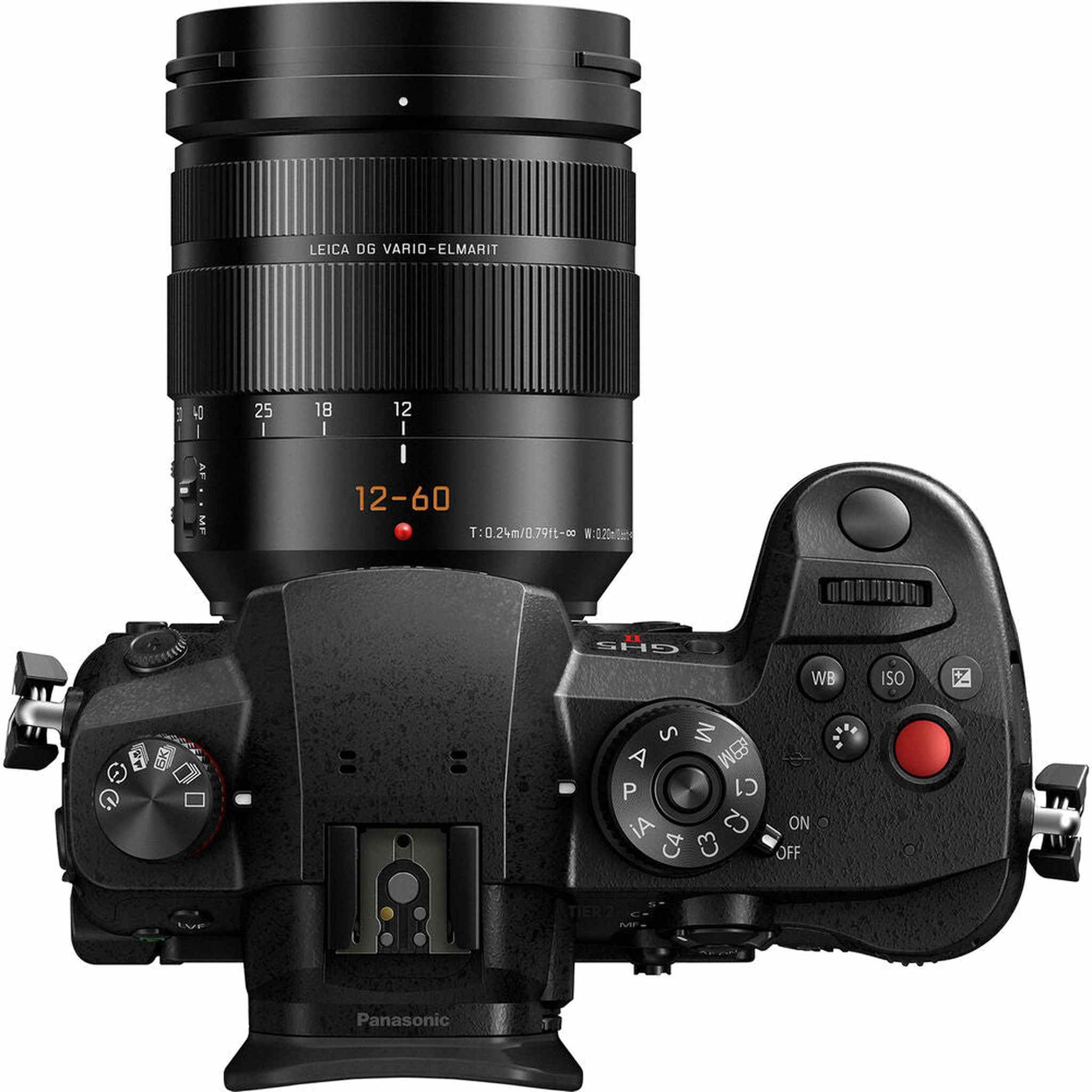 Panasonic Lumix GH5 II Mirrorless Camera W/ 12-60mm Lens + 4K Monitor + 64GB + More Panasonic