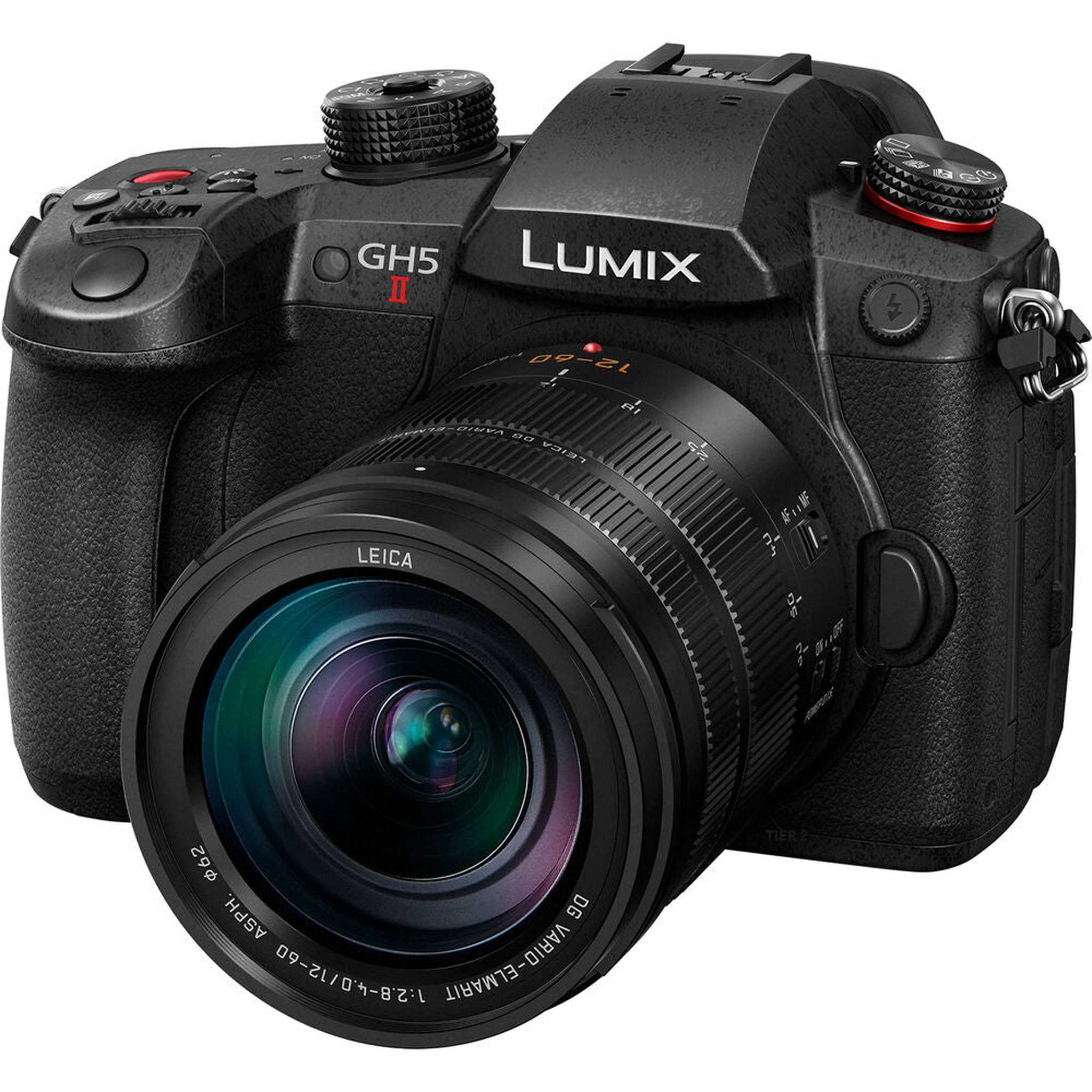 Panasonic Lumix GH5 II Mirrorless Camera W/ 12-60mm Lens + 64GB Card Starter Bundle Panasonic