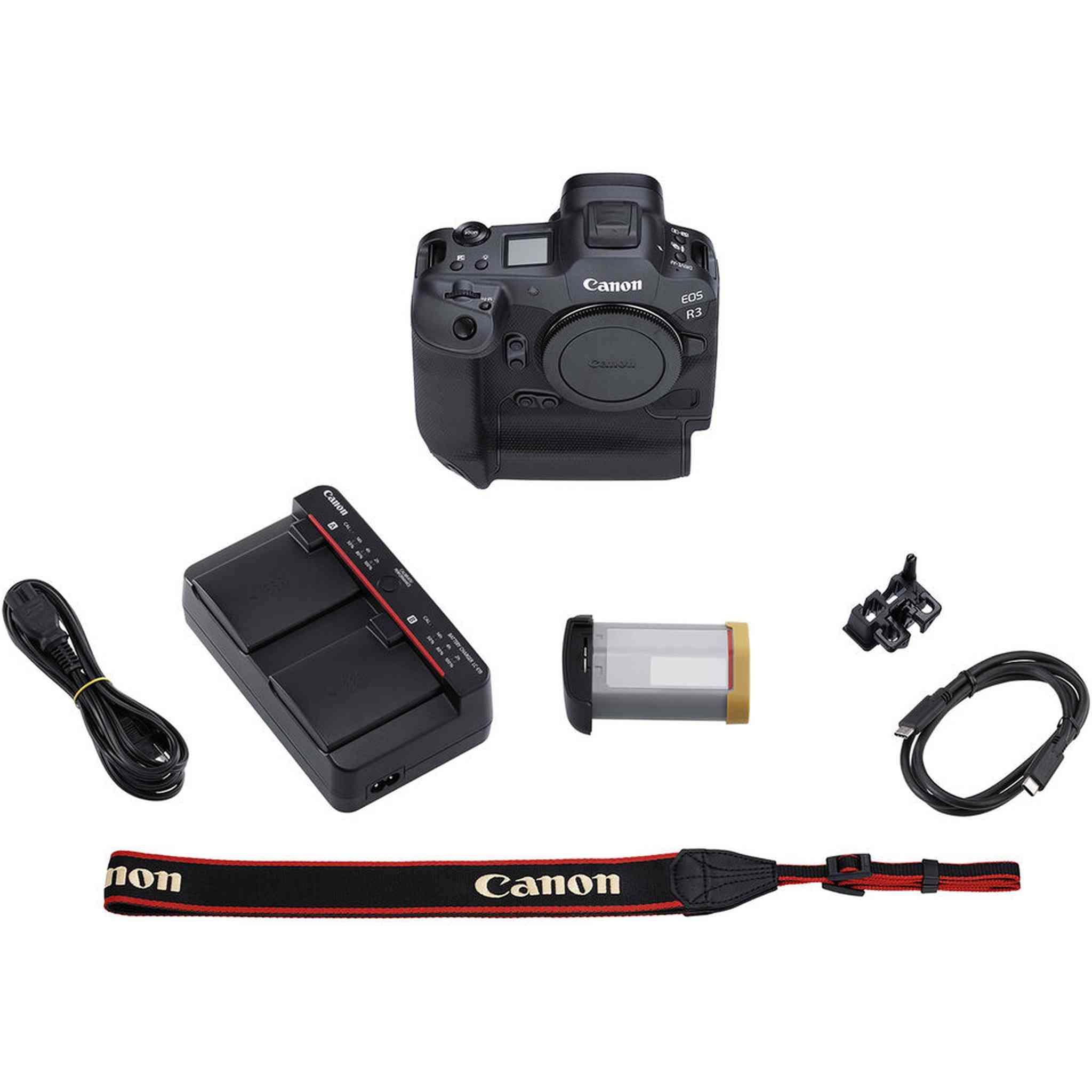 Canon EOS R3 Mirrorless Camera 4895C002 + 4K Monitor + VideoMic + More Bundle Canon