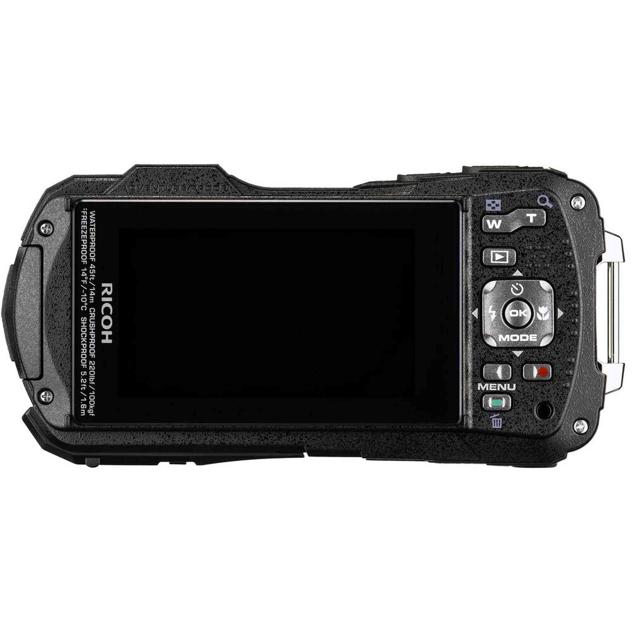 Ricoh WG-80 Waterproof Digital Camera Black with Accessories Ricoh