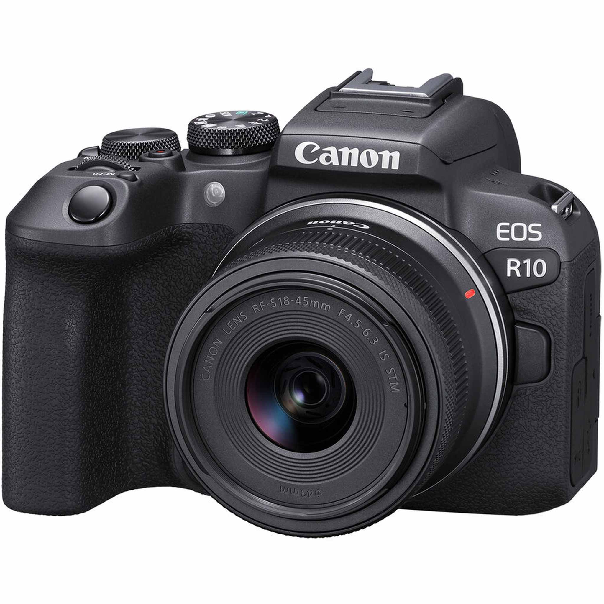 Canon EOS R10 Mirrorless Camera W/ 18-45mm Lens + 64GB TOUGH SD Card + + More Canon