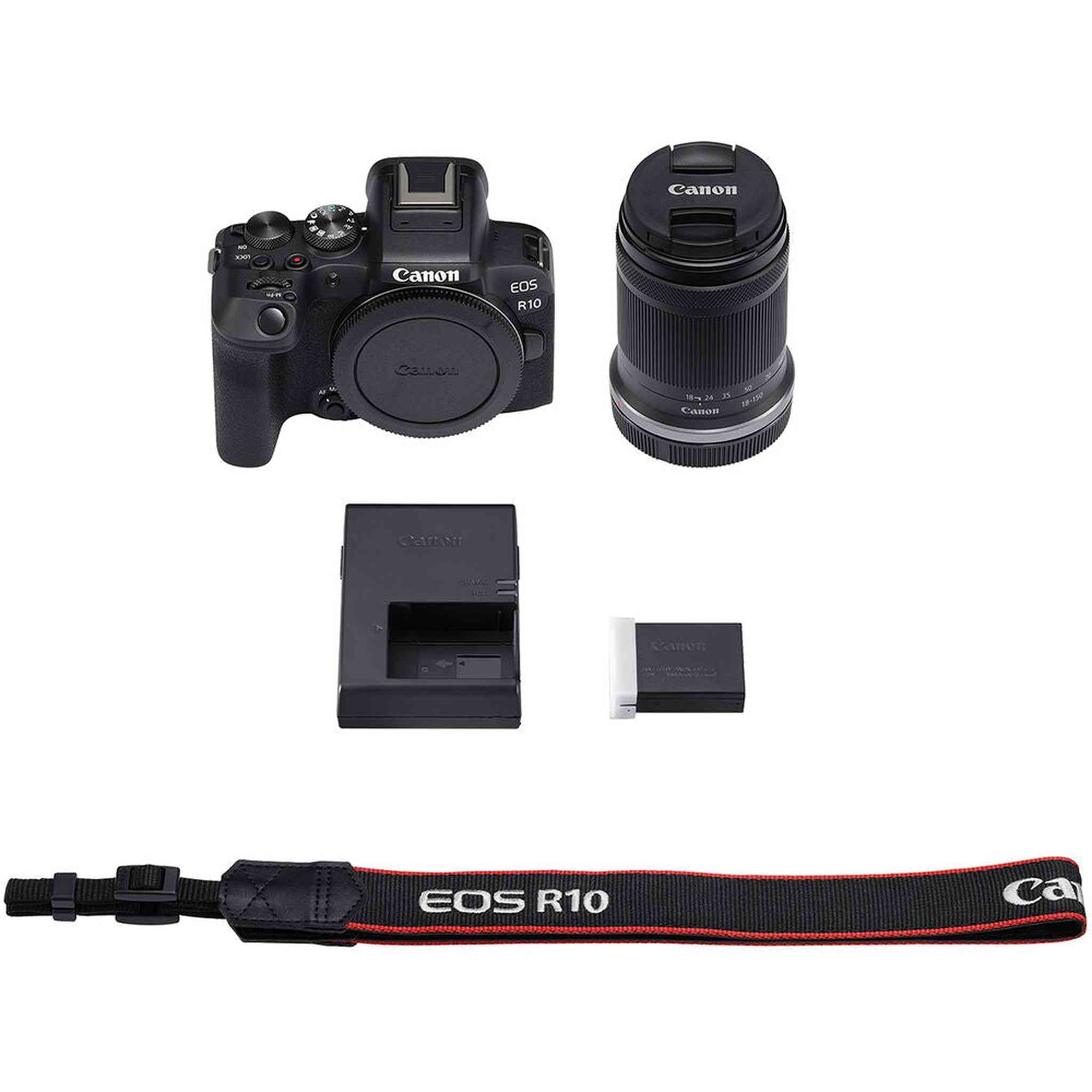 Canon EOS R10 Mirrorless Camera W/ 18-150mm Lens + 64GB SD Card + + More Canon