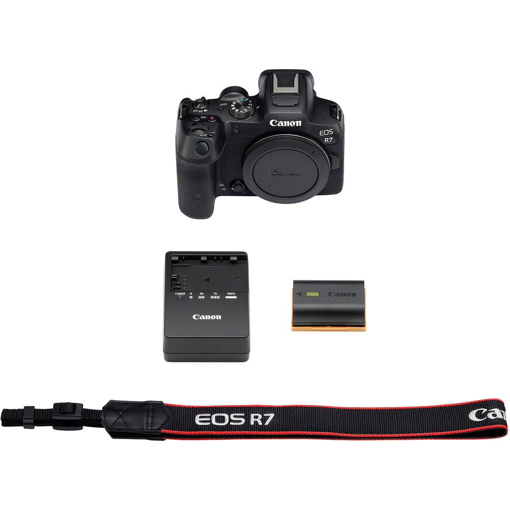 Canon EOS R7 Mirrorless Camera + Canon 16mm Lens + 64GB Card + Filter + Bag + More Canon