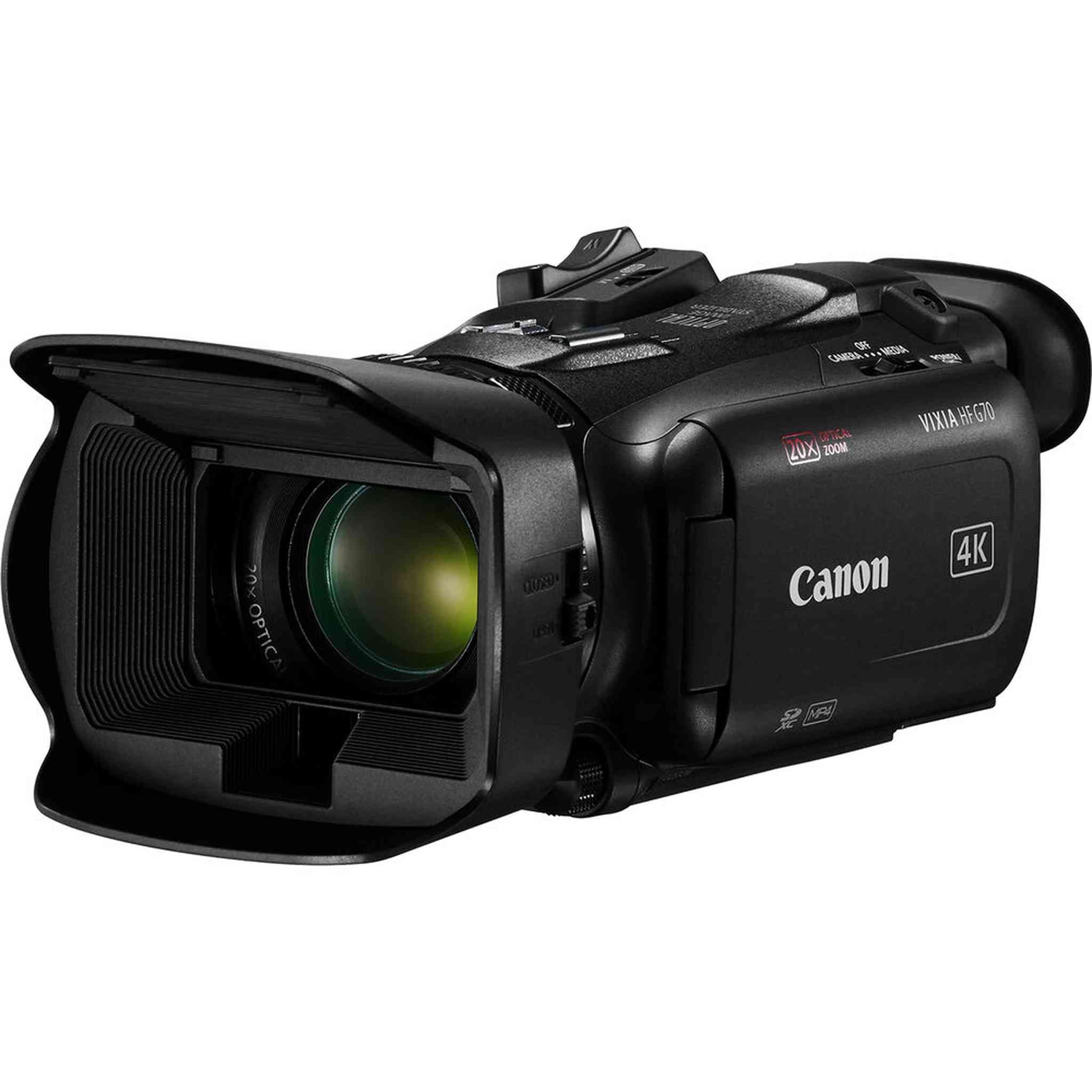 Canon Vixia HF G70 UHD 4K Camcorder + 64GB Memory Card + 2 x BP828 + More Canon