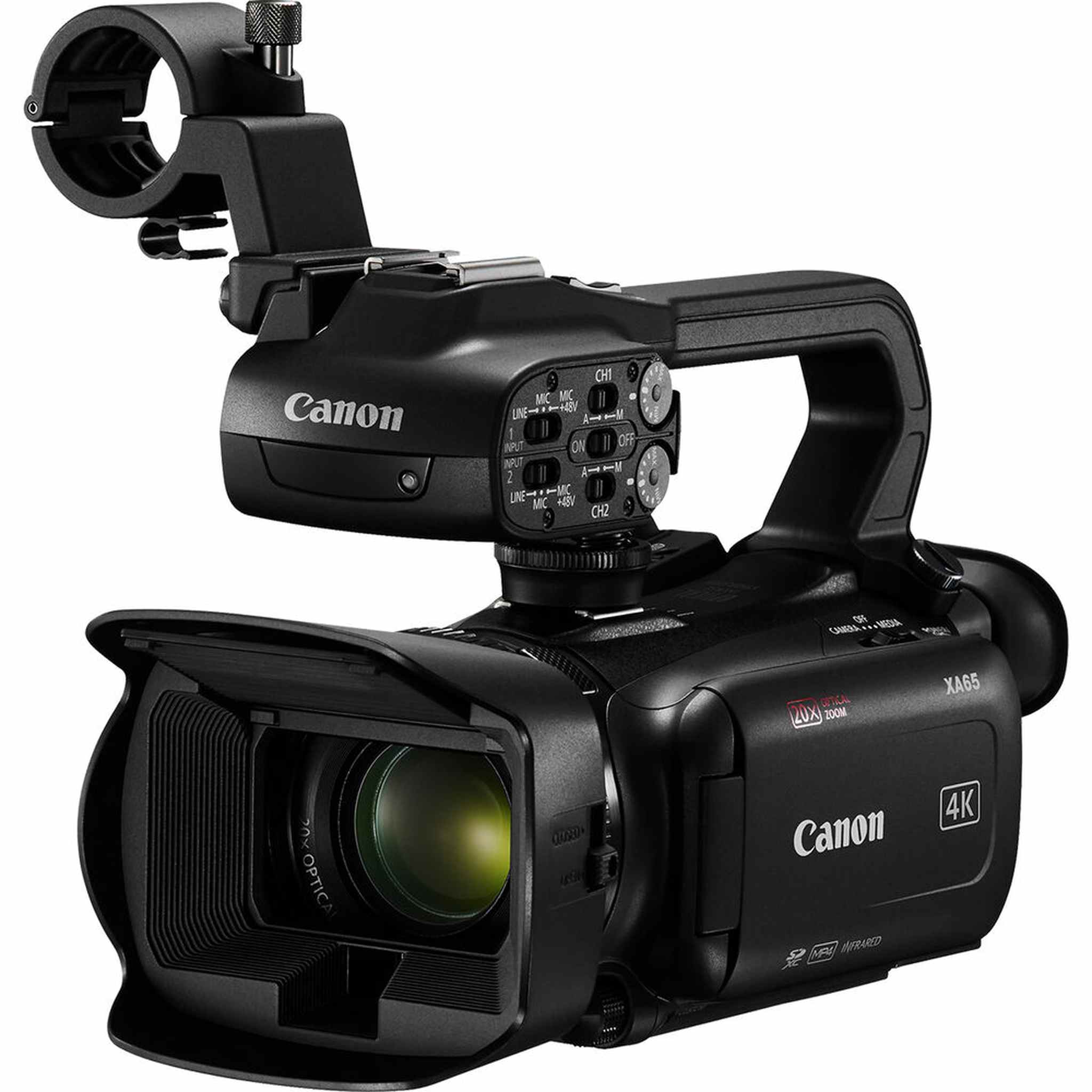 Canon XA65 Professional UHD 4K Camcorder + 64GB Memory Card + BP828 Battery Starter Bundle Canon