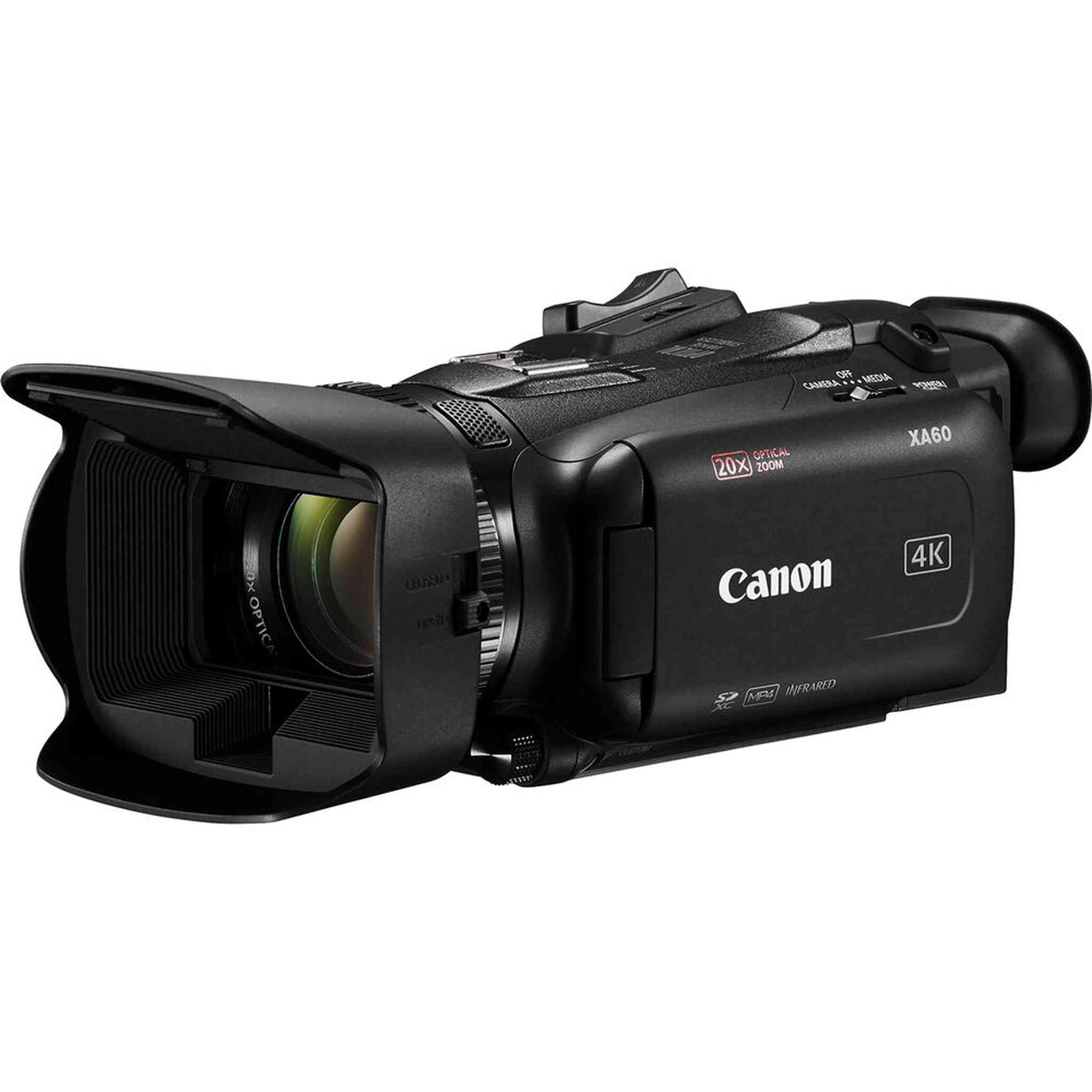 Canon XA60 Professional UHD 4K Camcorder + 4K Monitor + Pro Mic + 2 x 64GB + More Canon