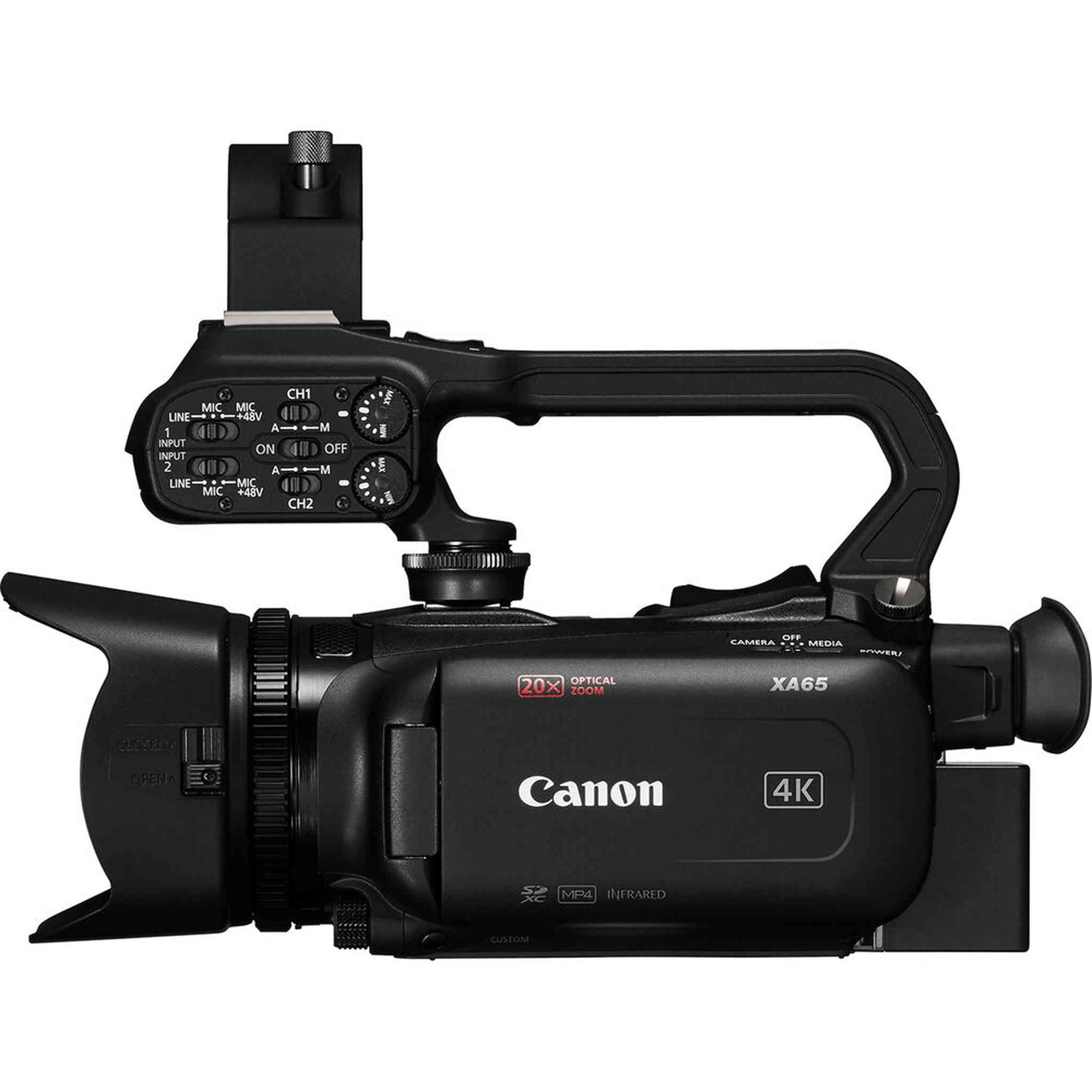 Canon XA65 Professional UHD 4K Camcorder + 4K Monitor + Pro Mic + 2 x 64GB + More Canon