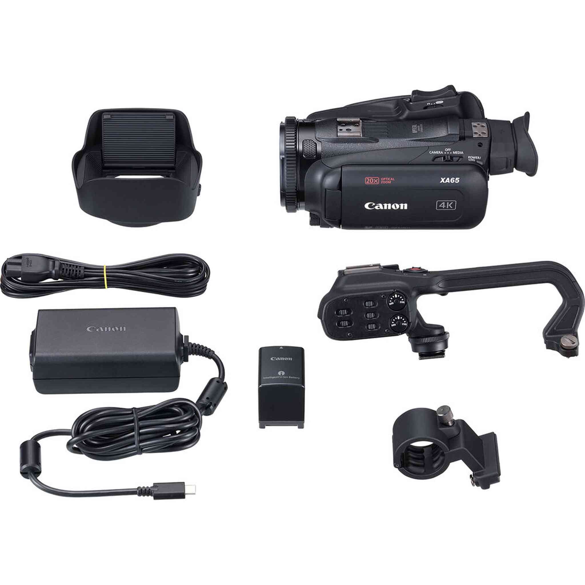 Canon XA65 Professional UHD 4K Camcorder + 64GB Memory Card + BP828 Battery Starter Bundle Canon